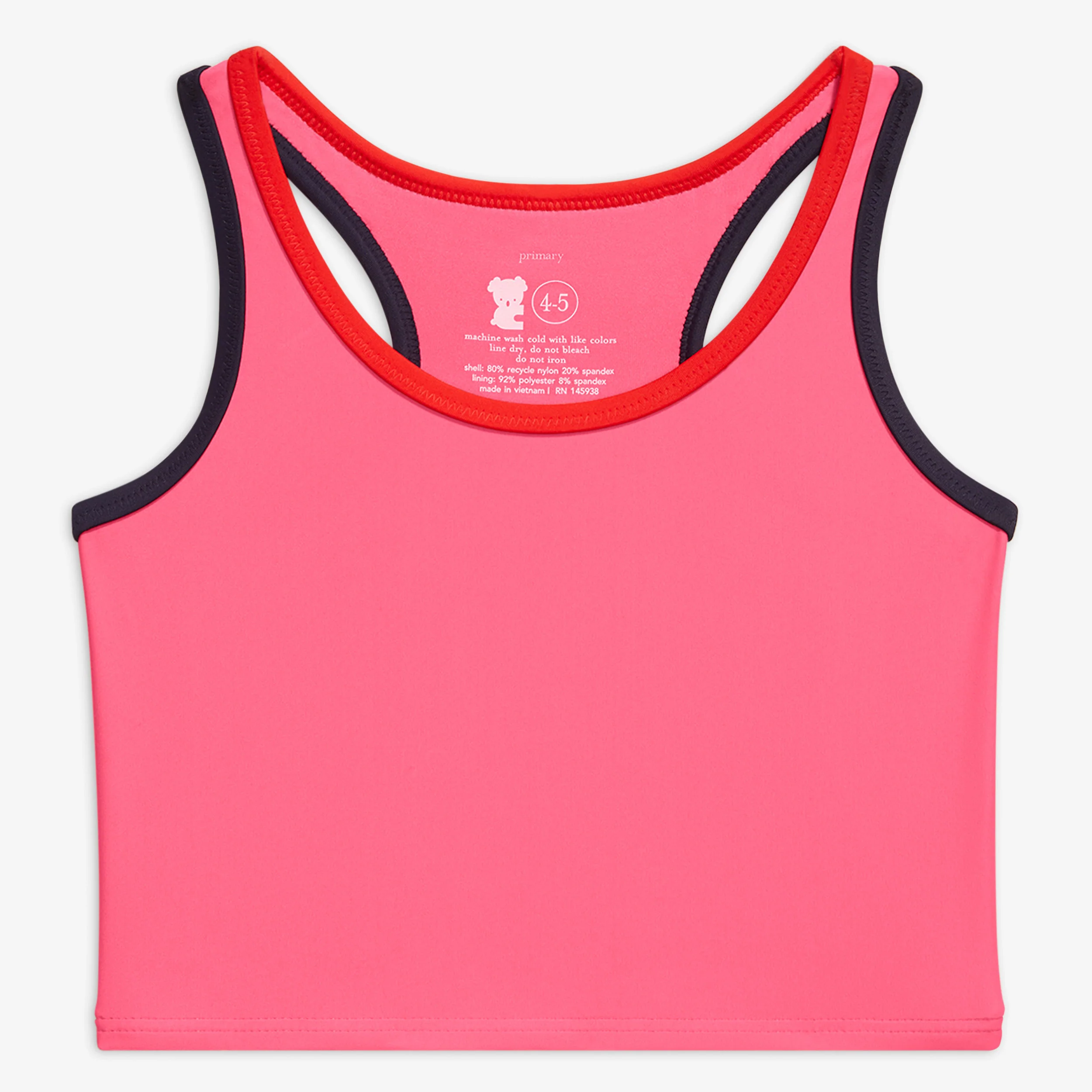 Kids tipped swim top