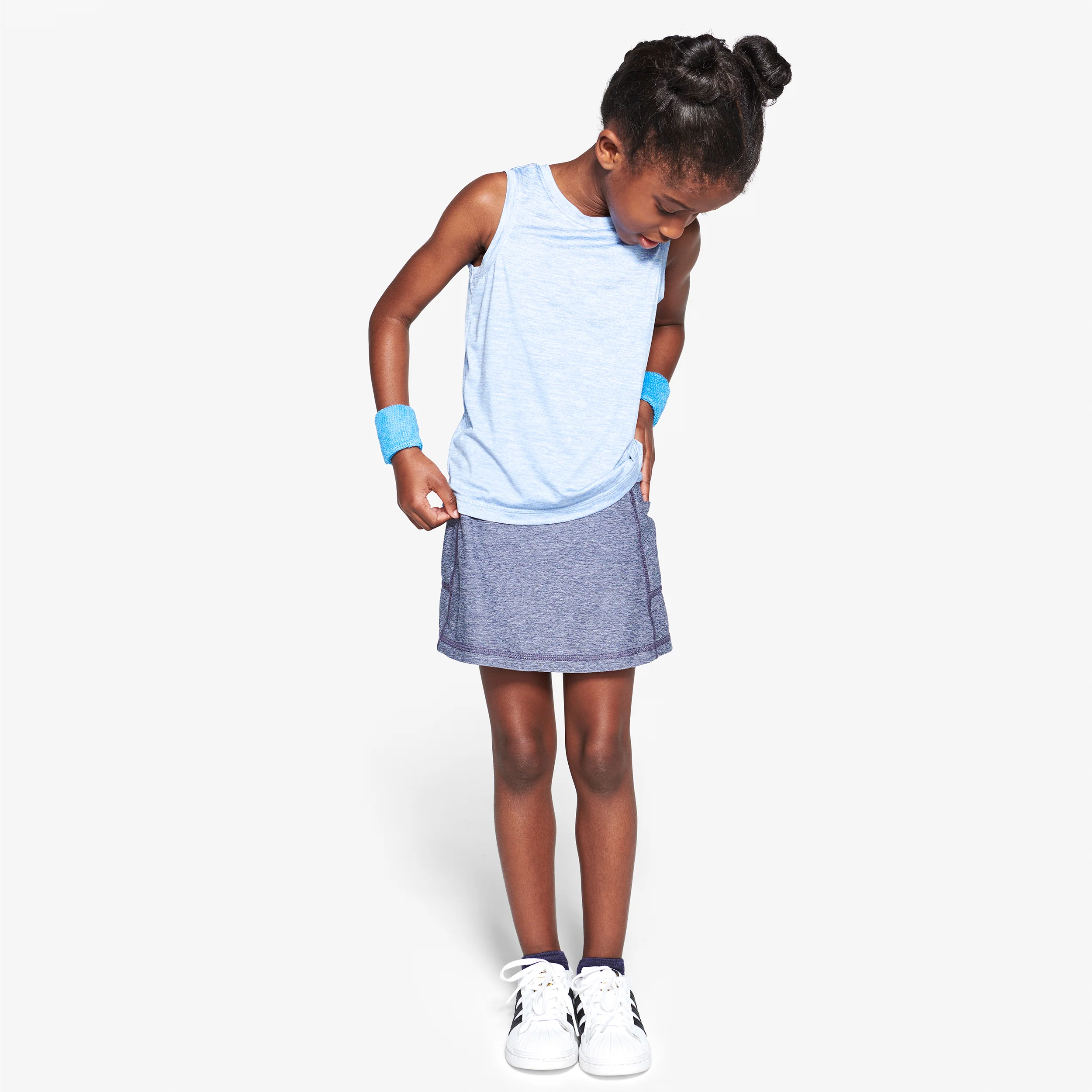 Kids flexknit pocket skort in seasonal colors