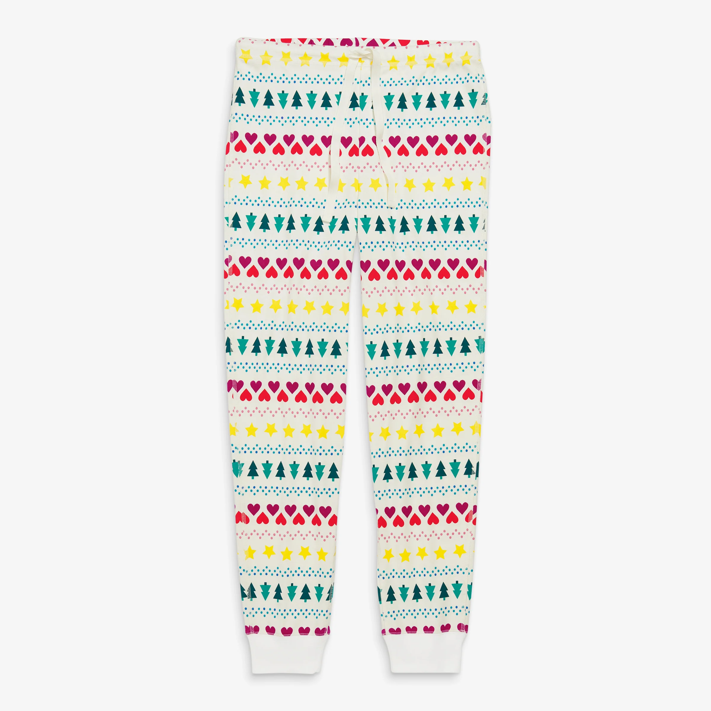 Adult organic pj pant in fair isle (unisex fit)