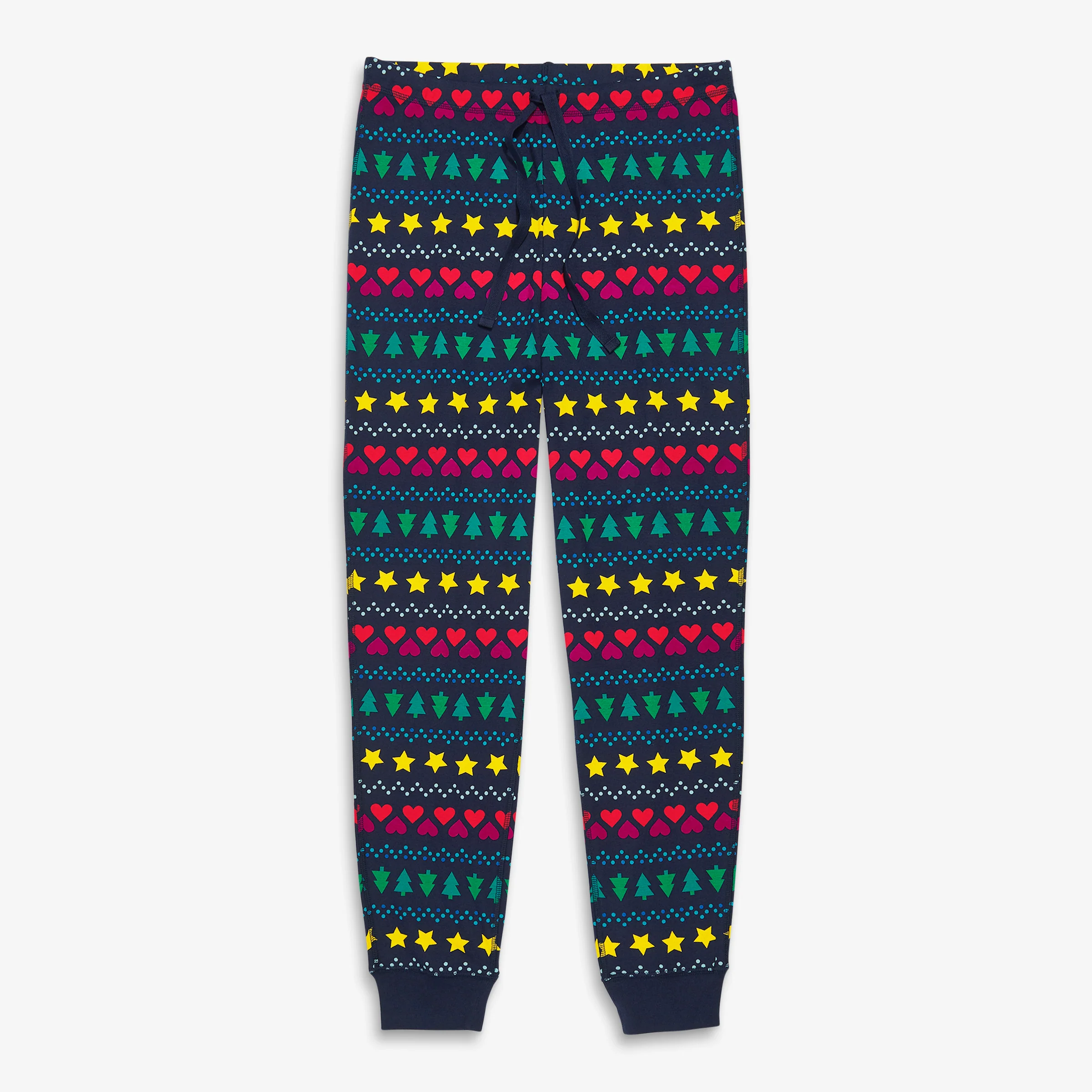 Adult organic pj pant in fair isle (unisex fit)