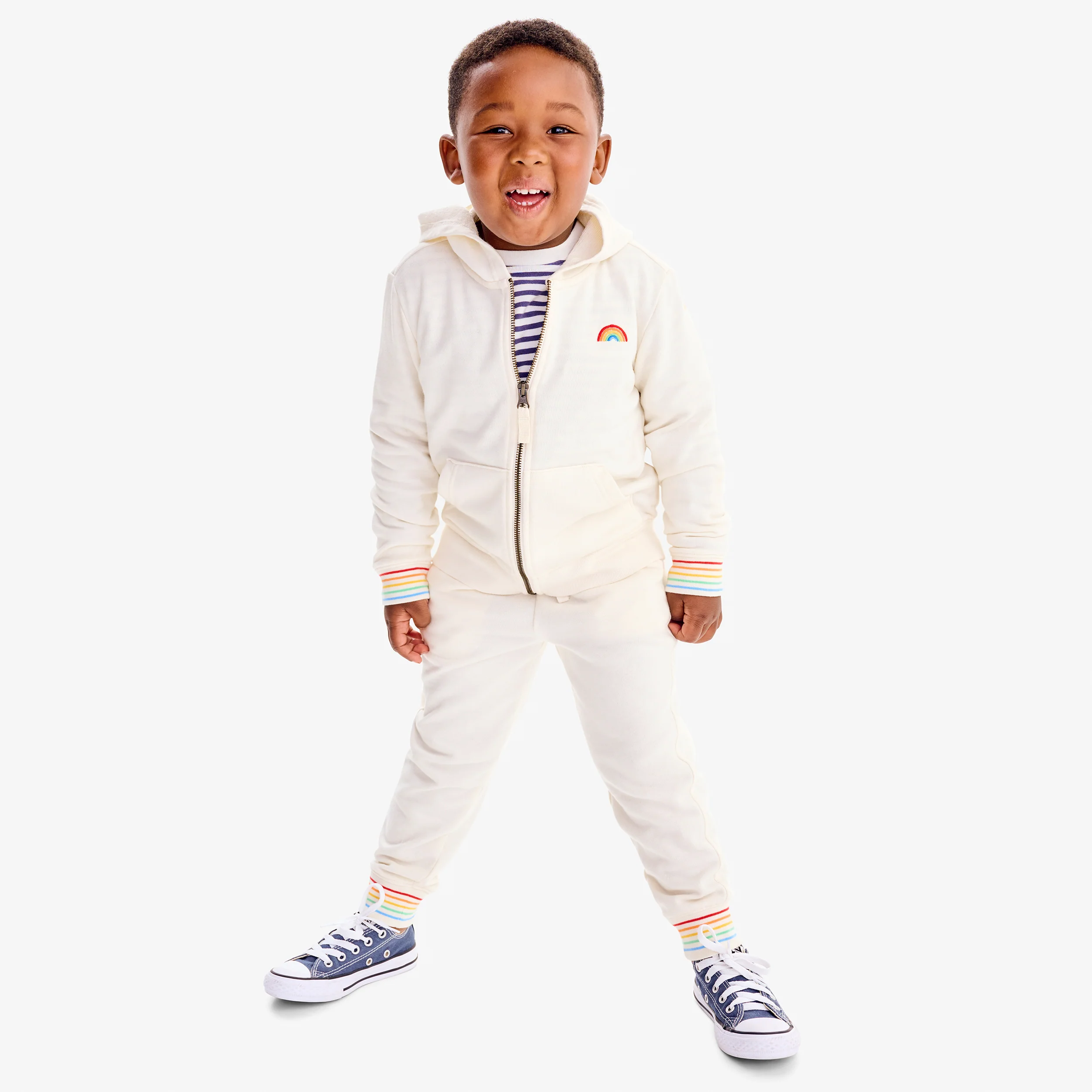 Kids stripe trim jogger
