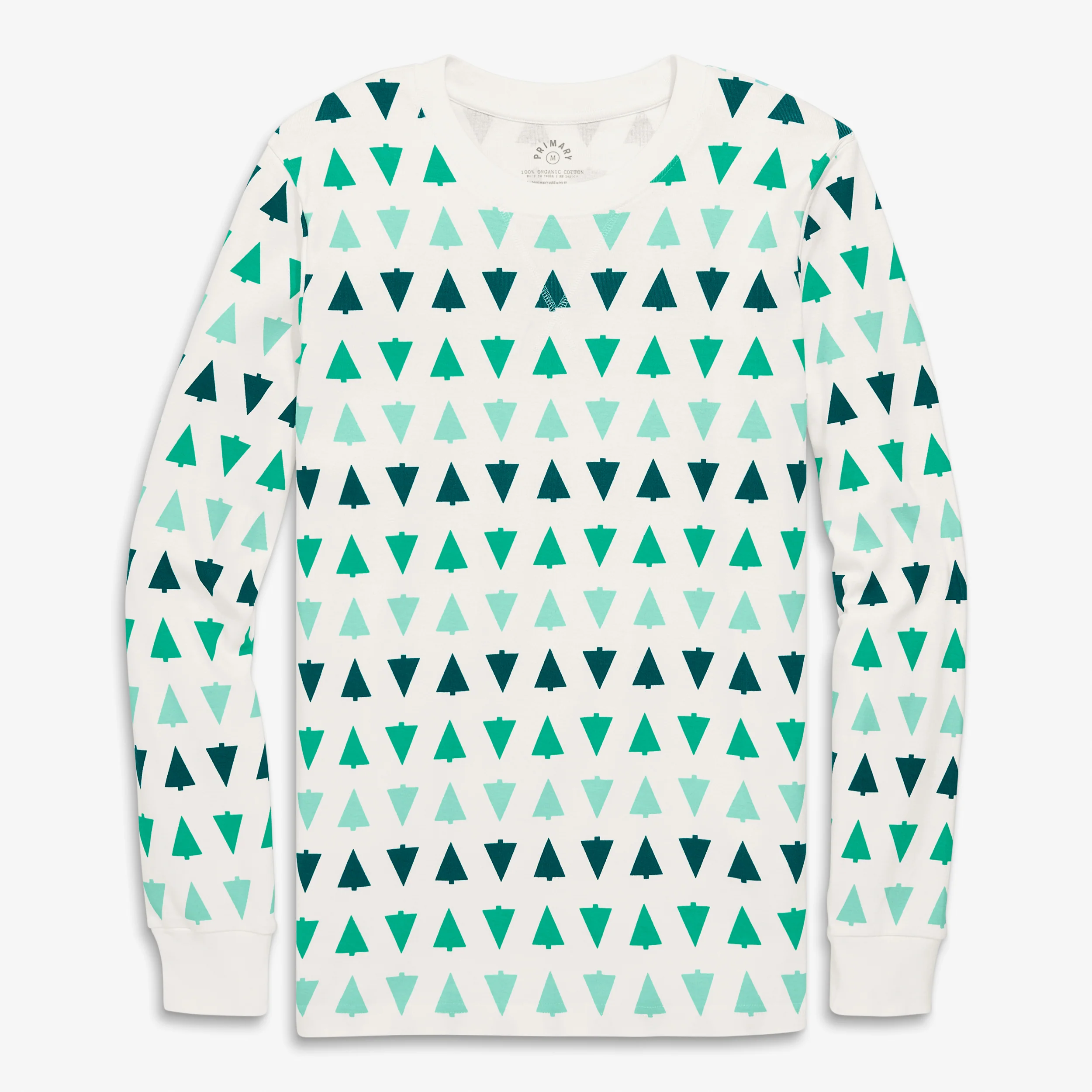 Adult organic pj top in candy trees (unisex fit)