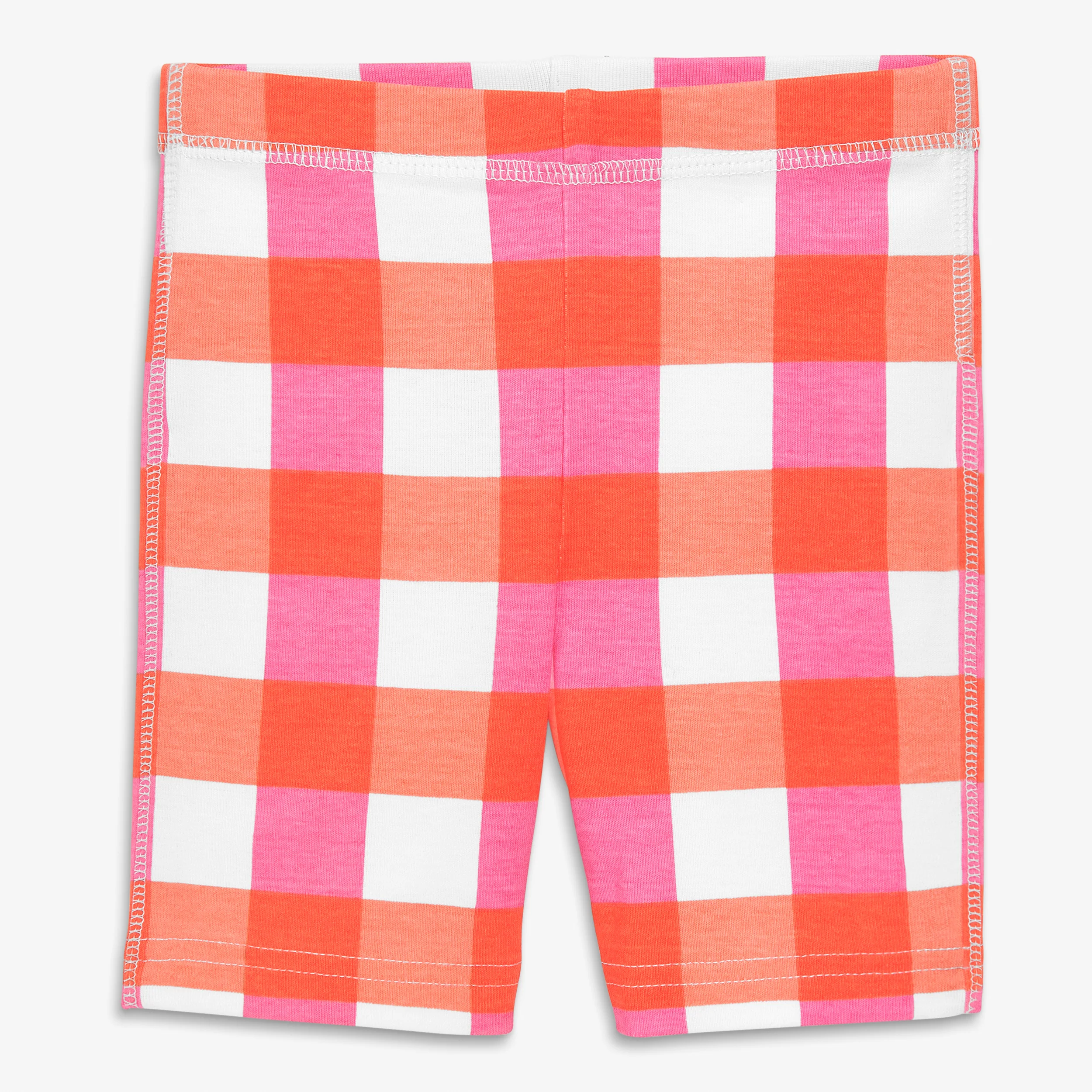 Kids organic pj short in gingham