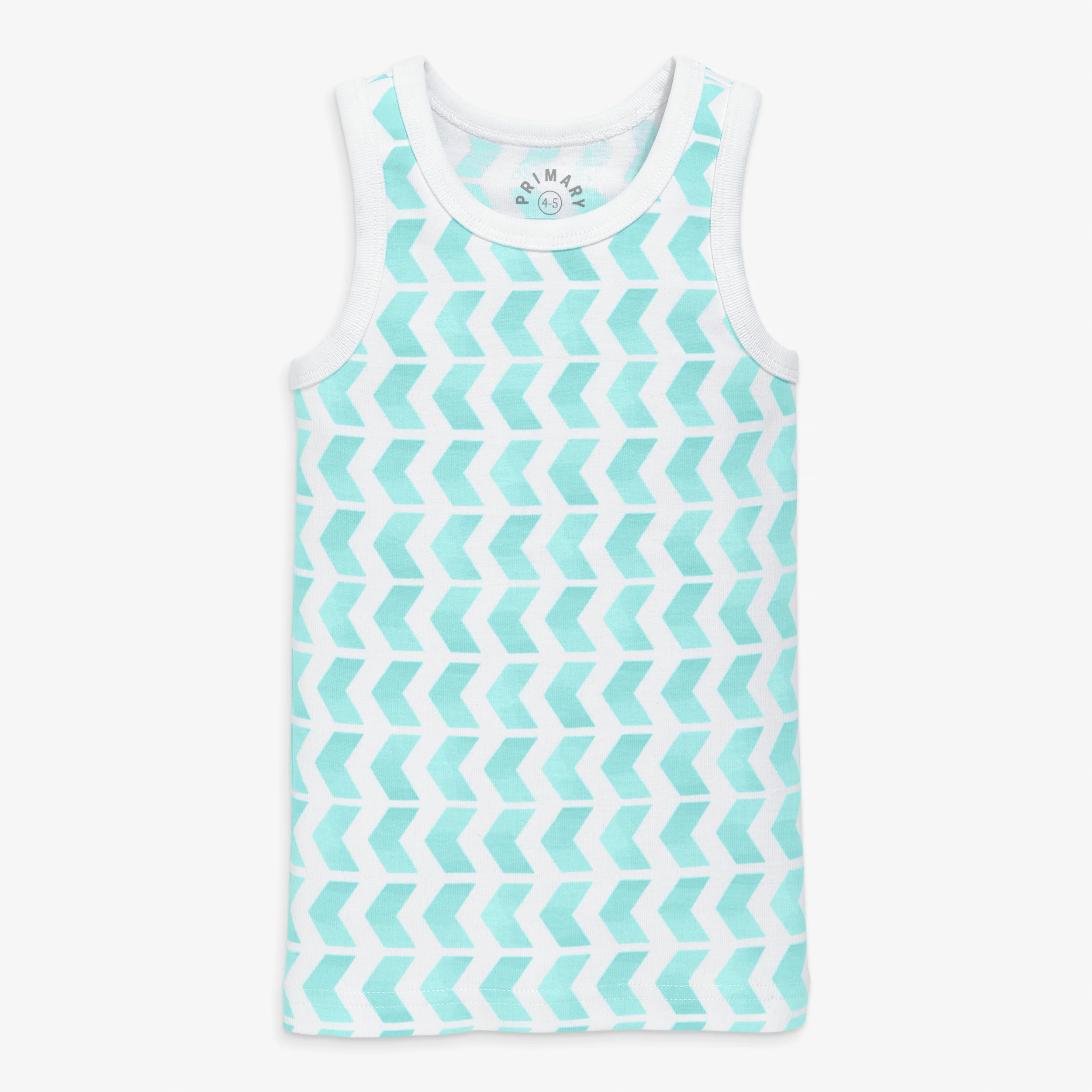 Kids organic pj tank in tile
