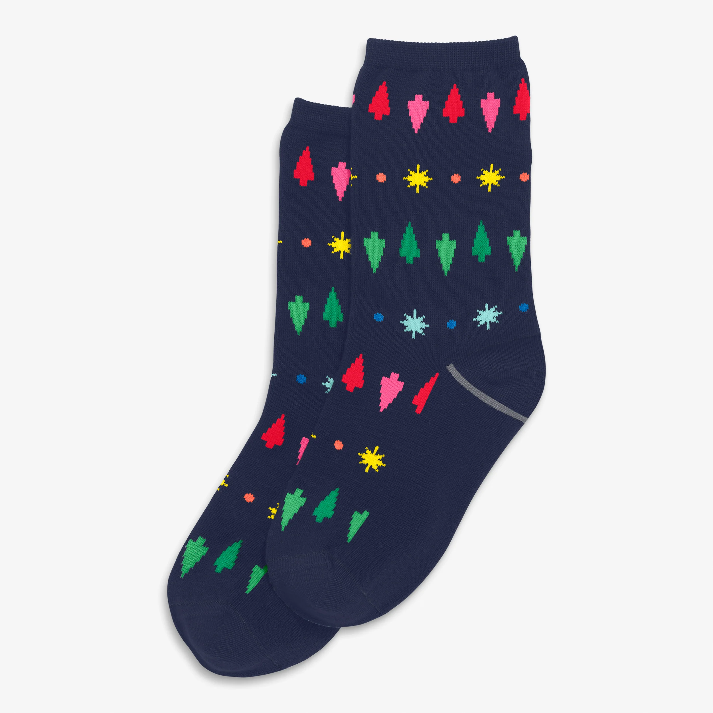 Kids socks in festive fair isle