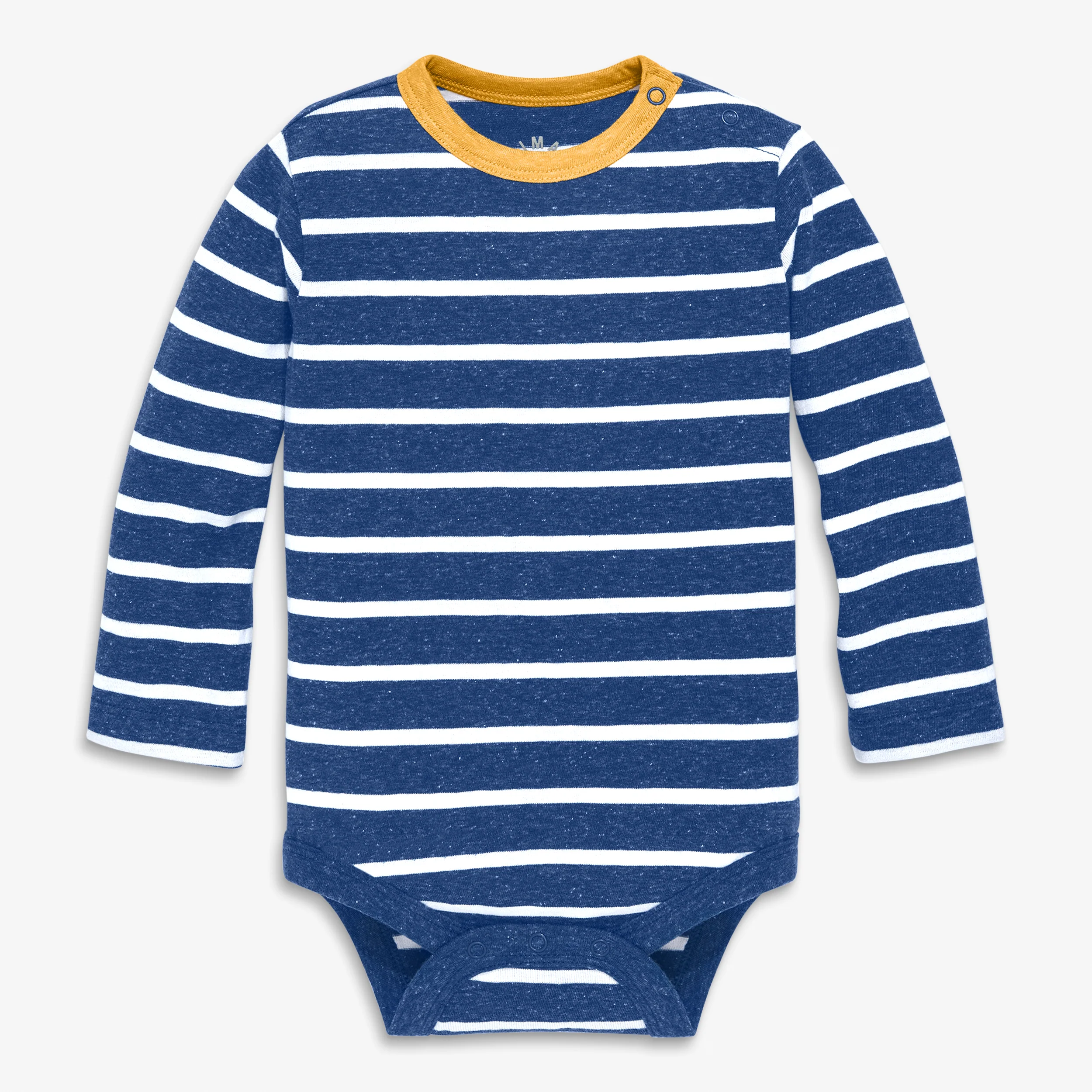 Baby heathered long sleeve babysuit in stripe 1 15022-baby-heathered-long-sleeve-babysuit-in-stripe-1.webp