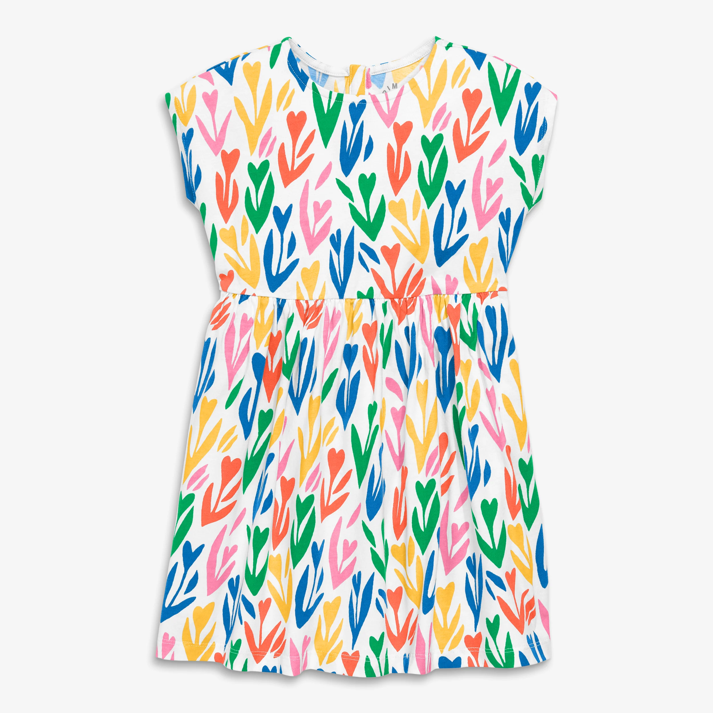 Kids backyard dress in rainbow tulip fields