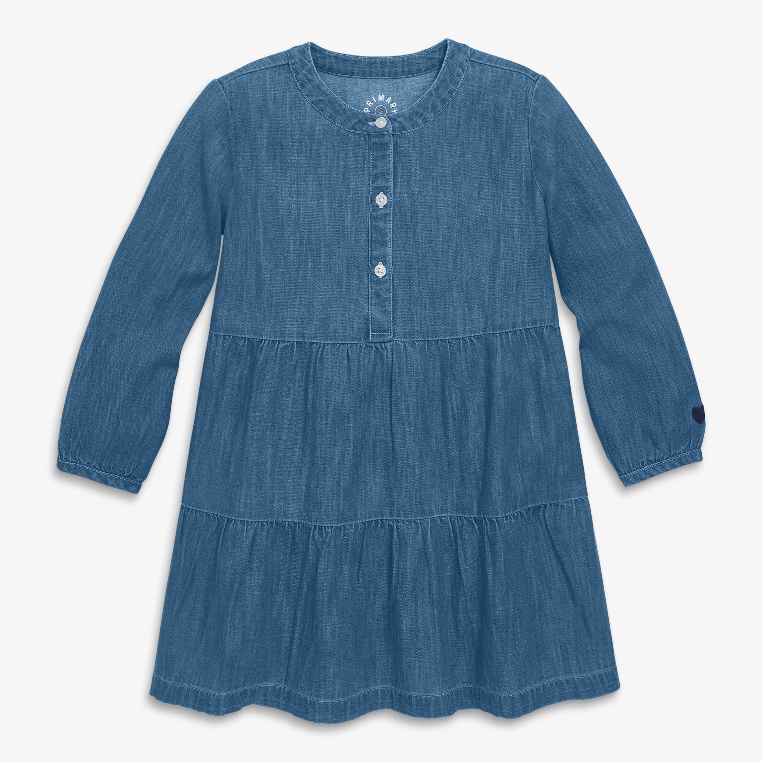 Kids chambray popover dress