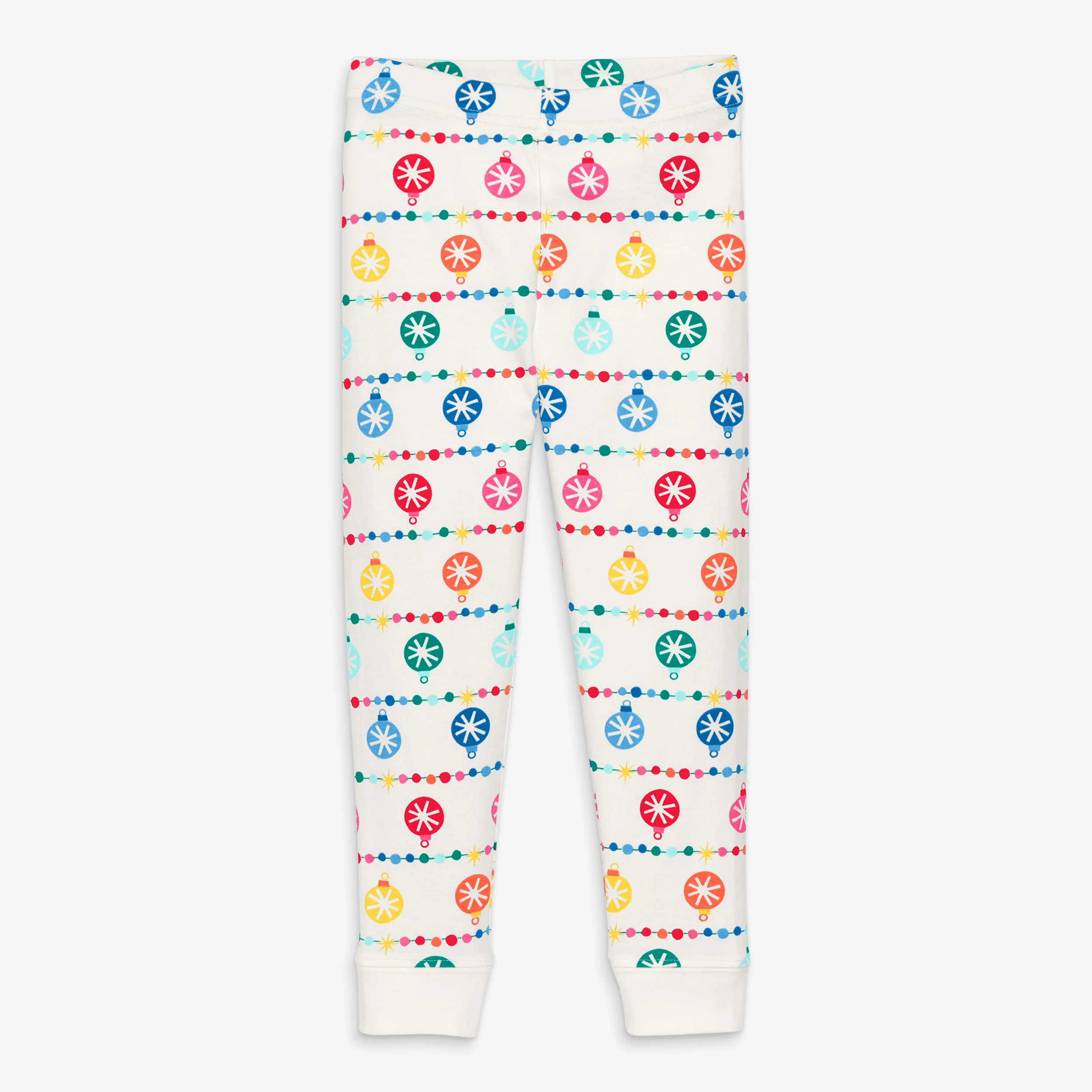 Kids organic pj pant in confetti lights