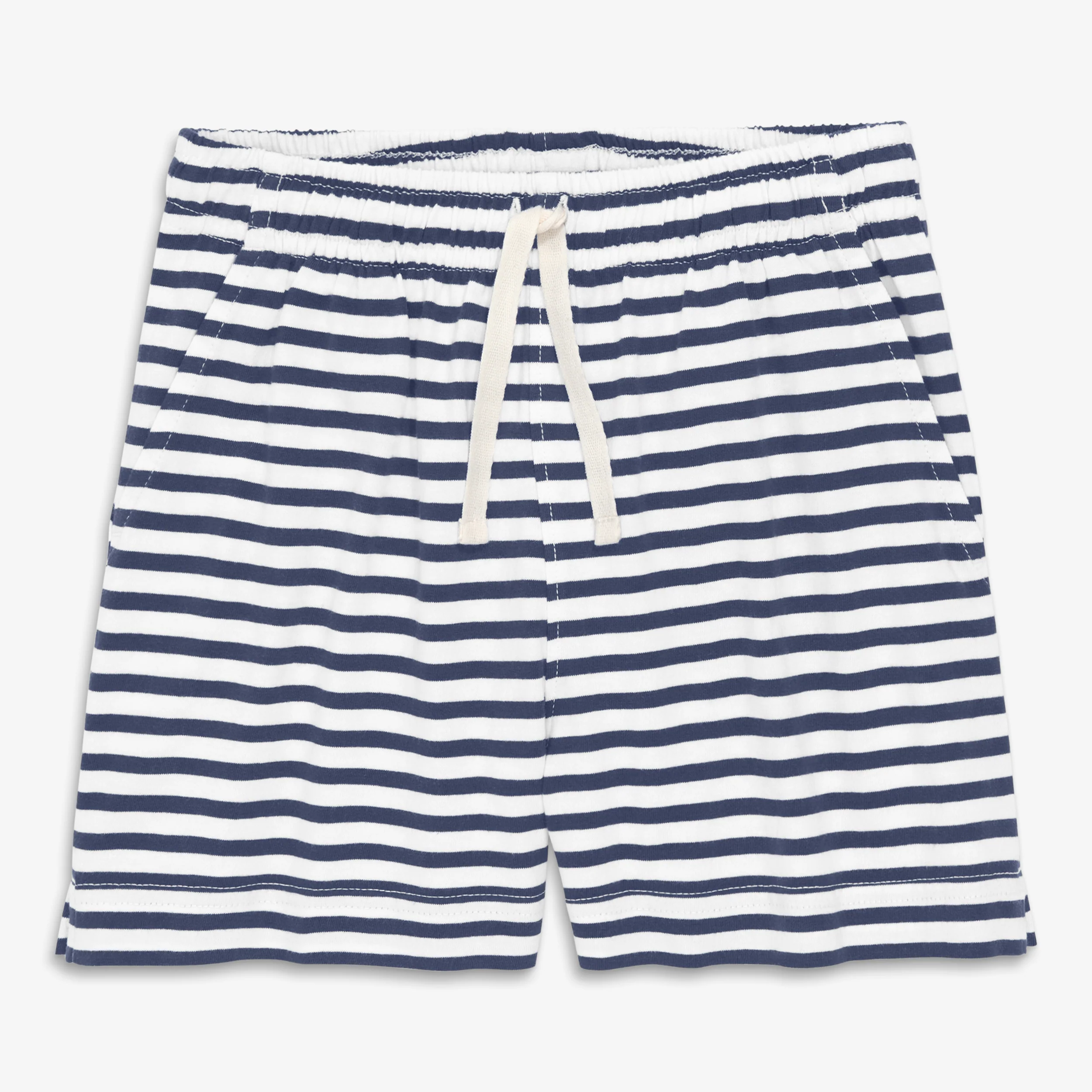 Kids park short in stripe