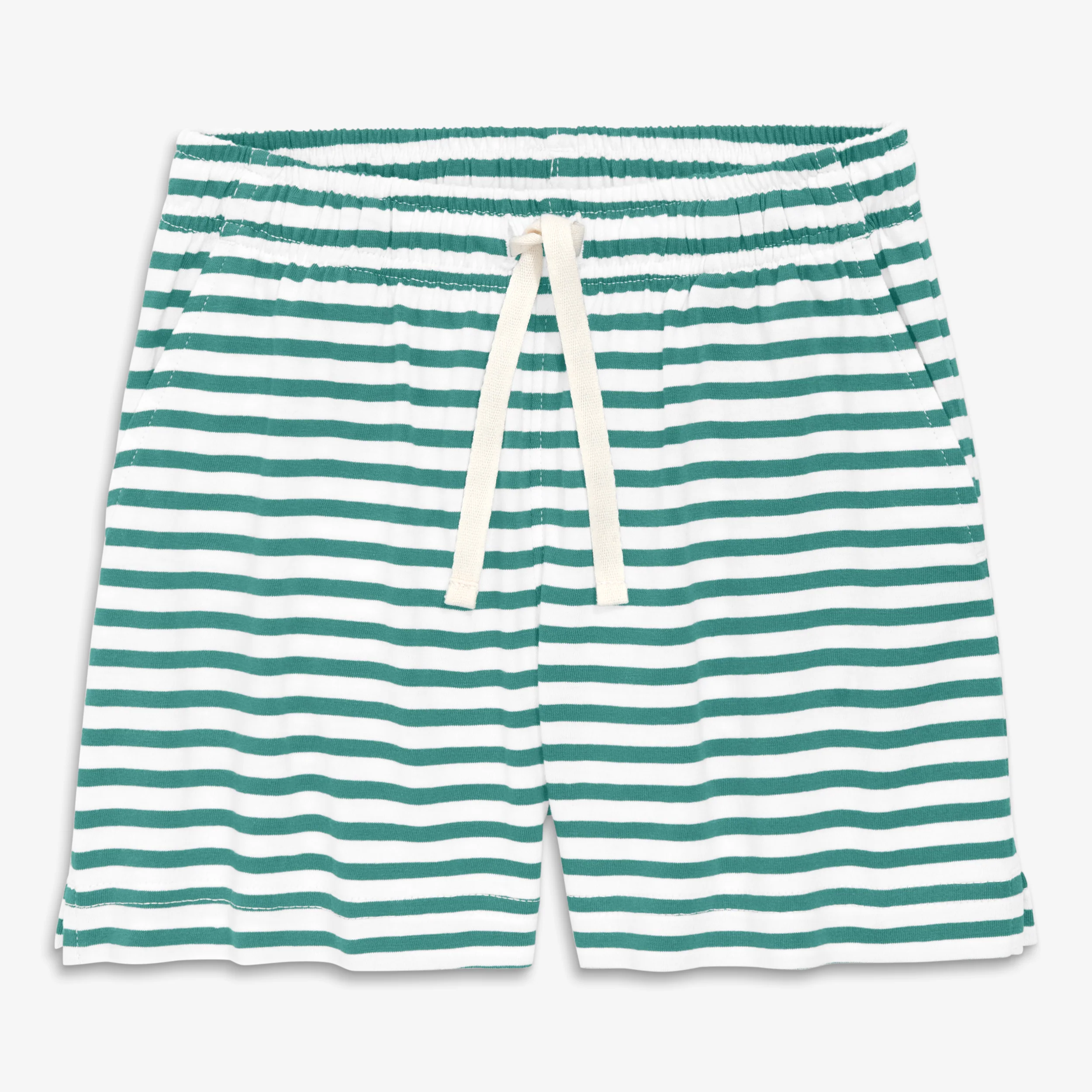 Kids park short in stripe