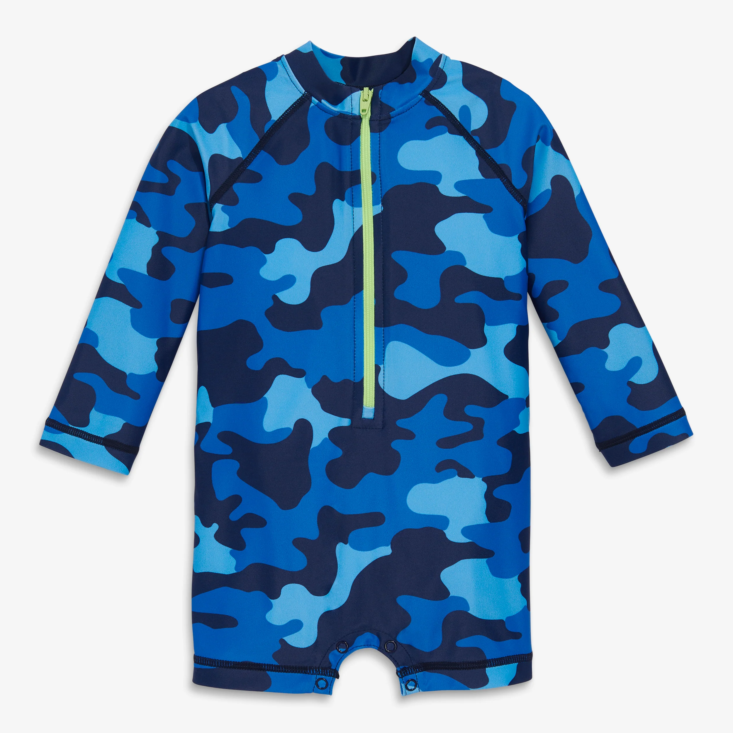 Baby one-piece rash guard in camo
