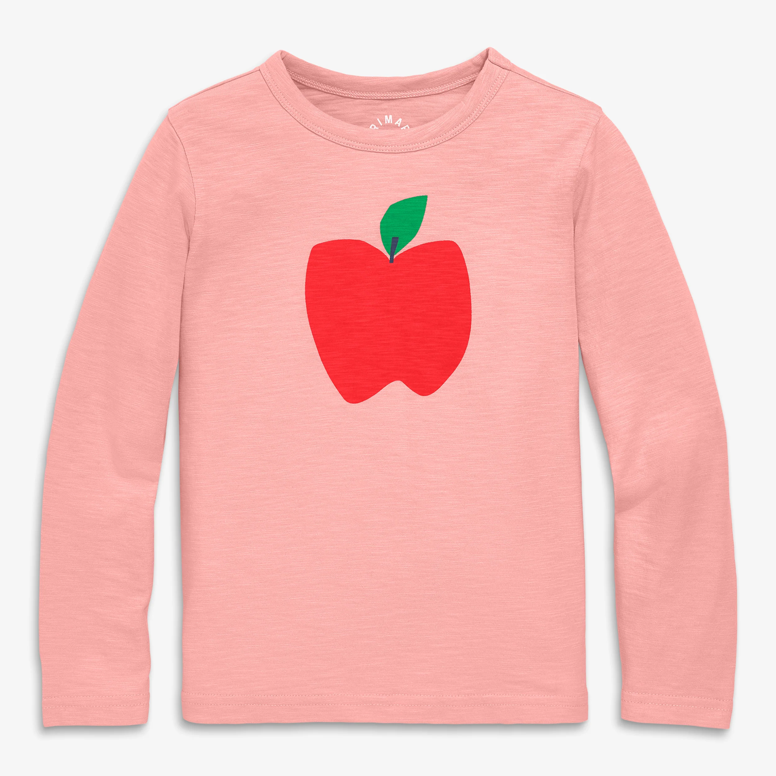 Kids long sleeve apple tee