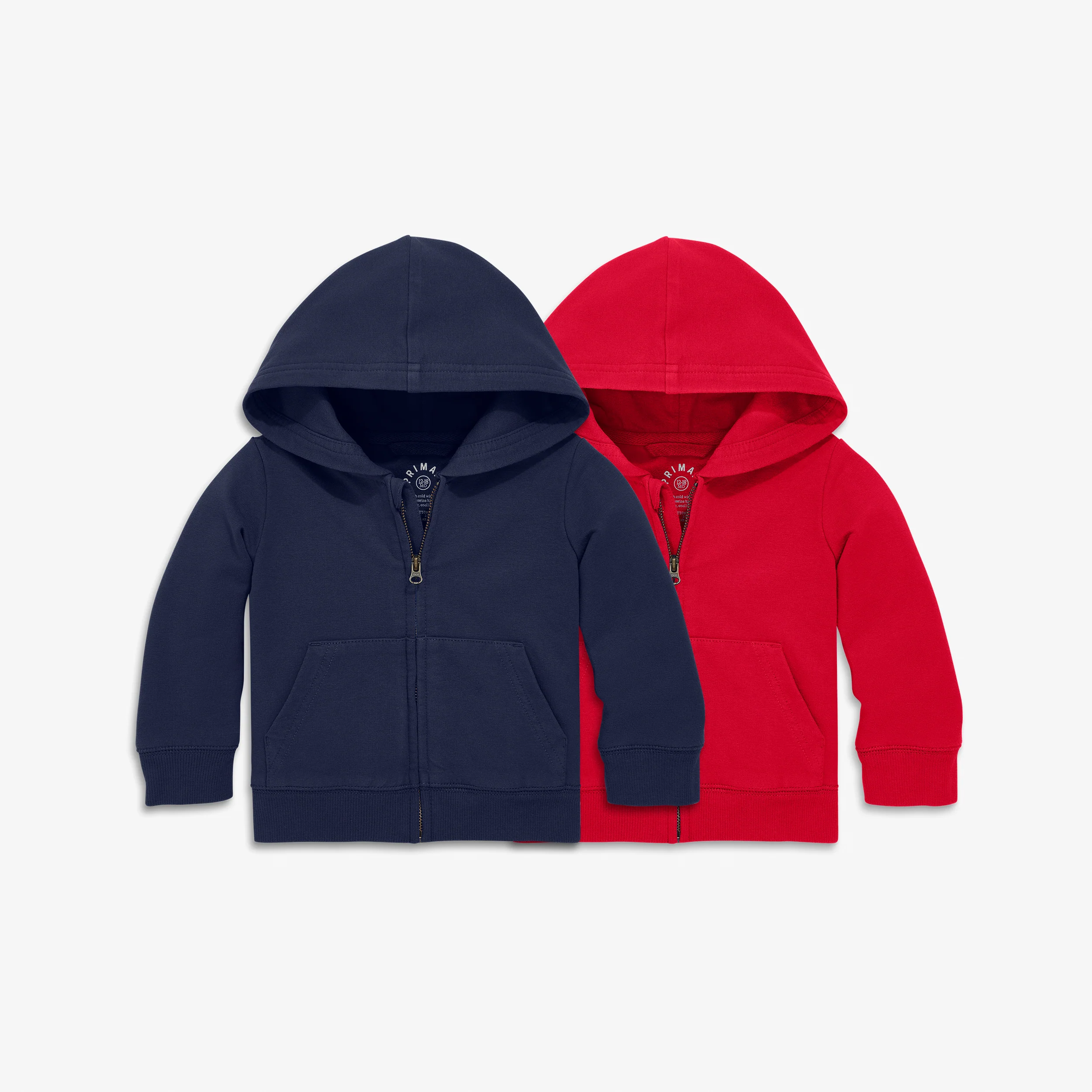 Baby zip hoodie 2-pack