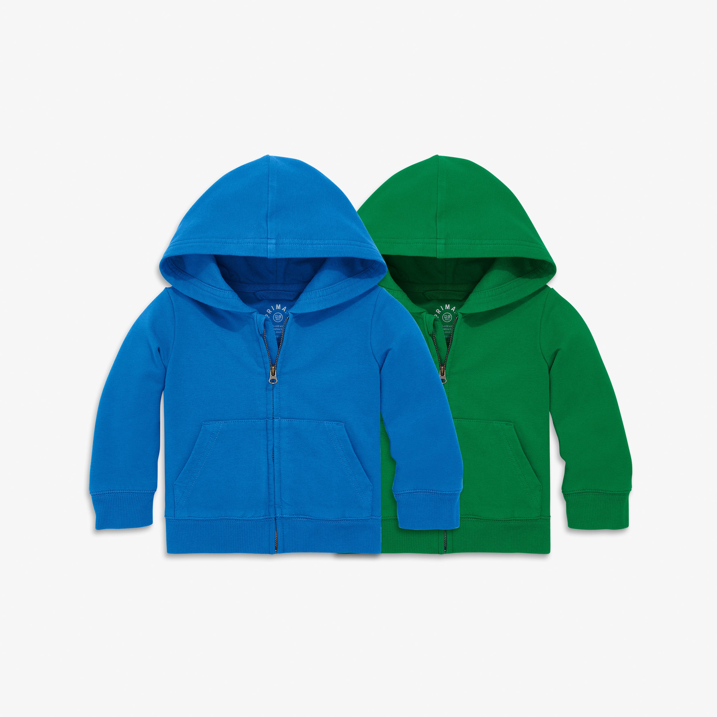 Baby zip hoodie 2-pack