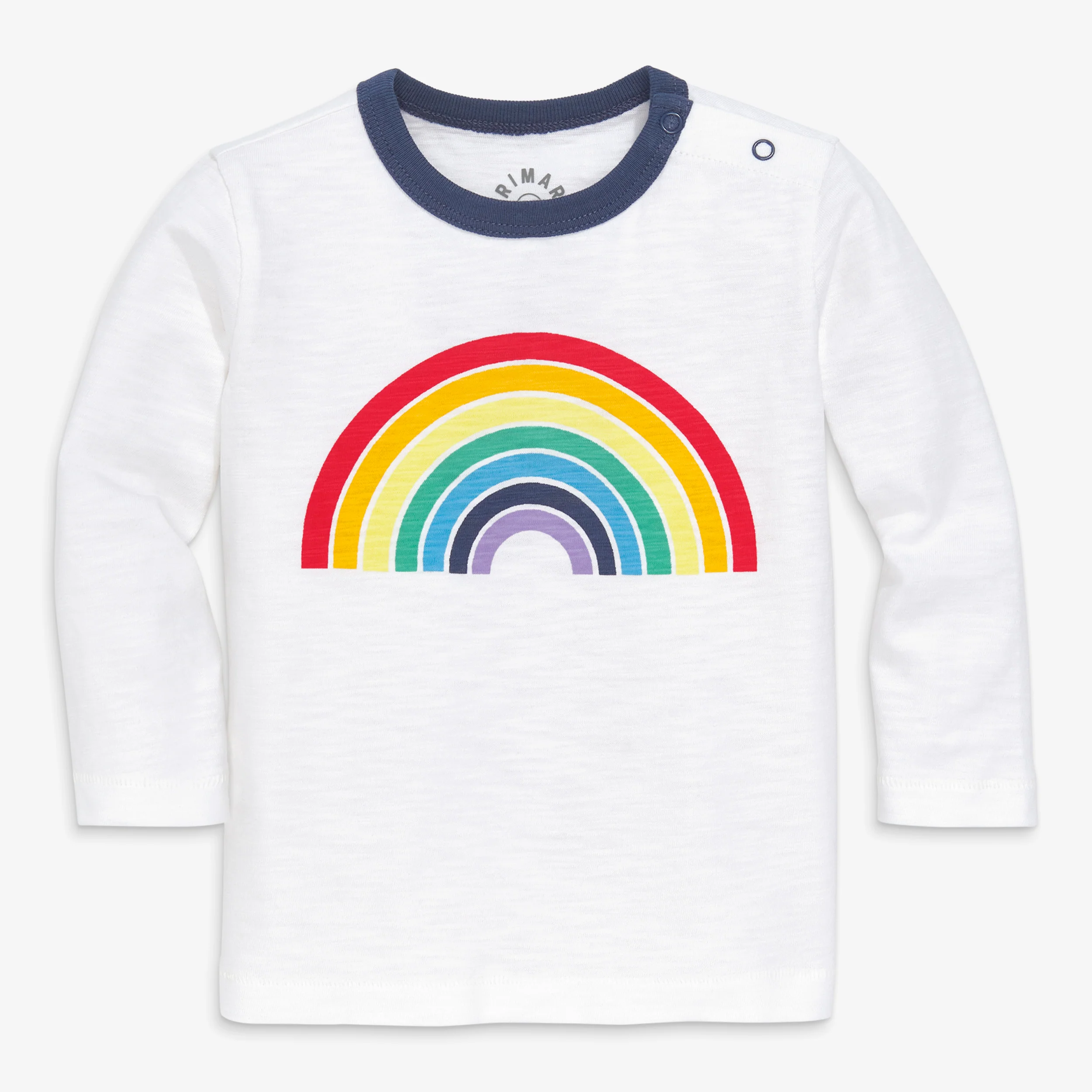 Baby long sleeve rainbow graphic tee