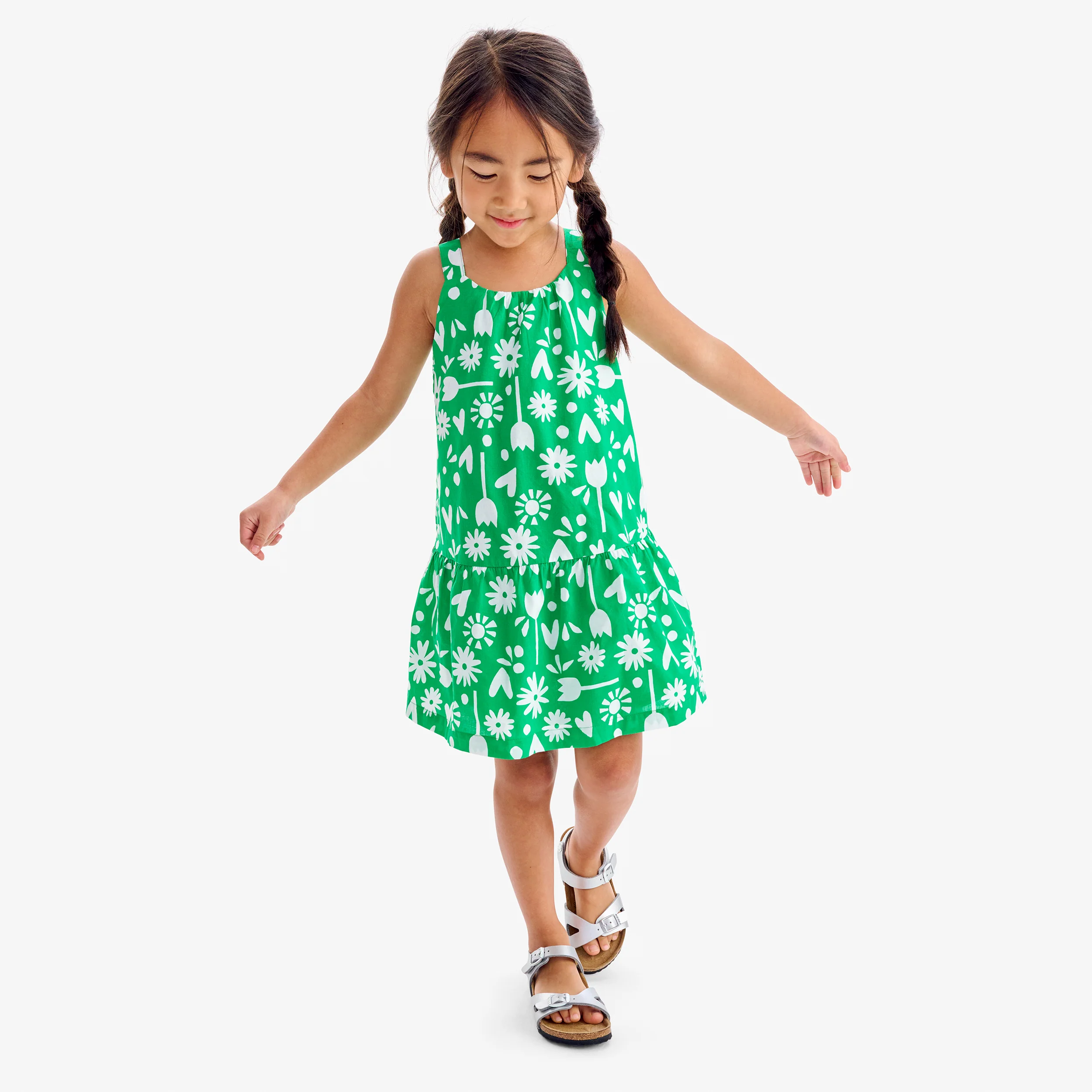 Kids tank dress in garden party