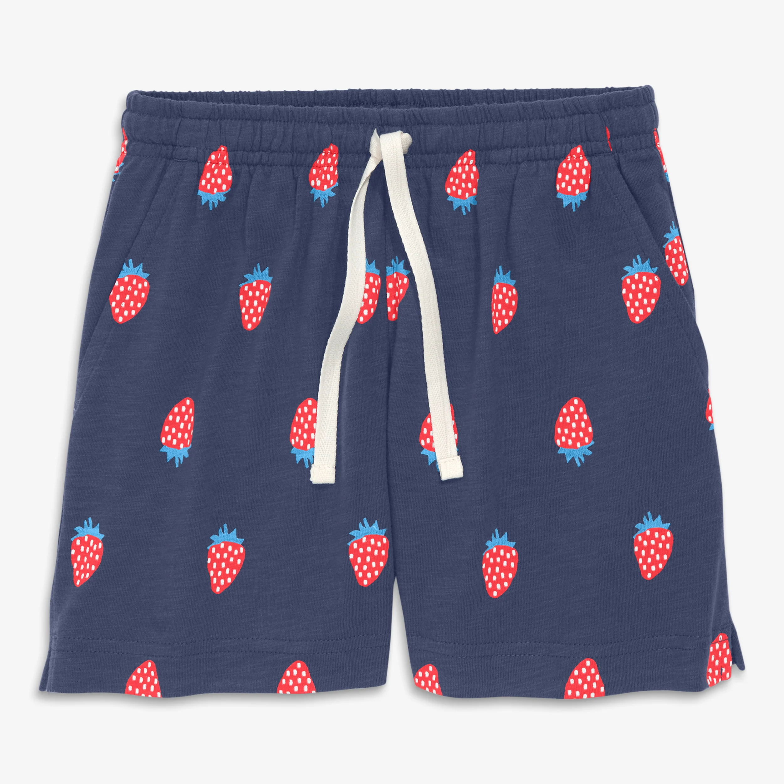 Kids park short in strawberry fields