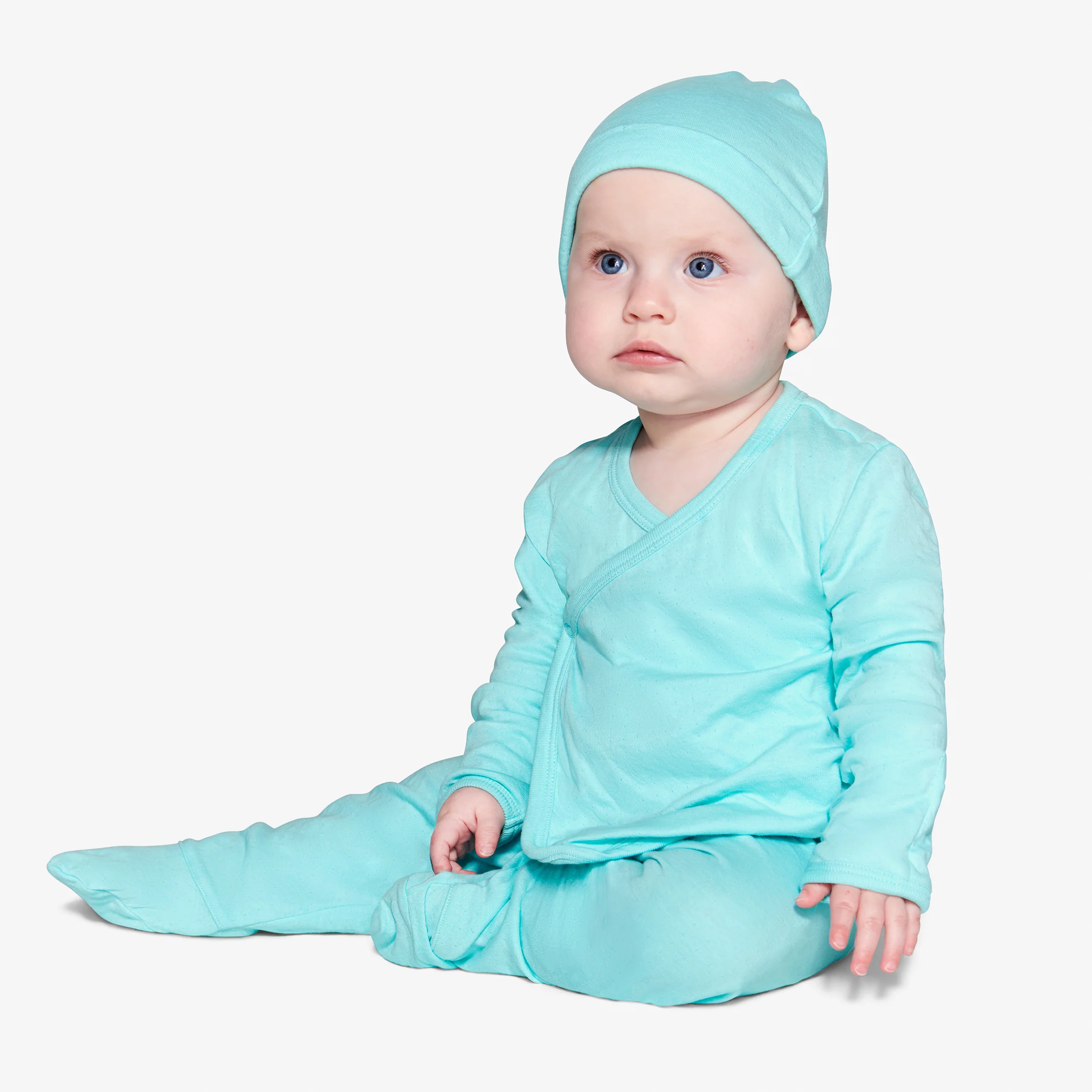 Baby pointelle three-piece gift set