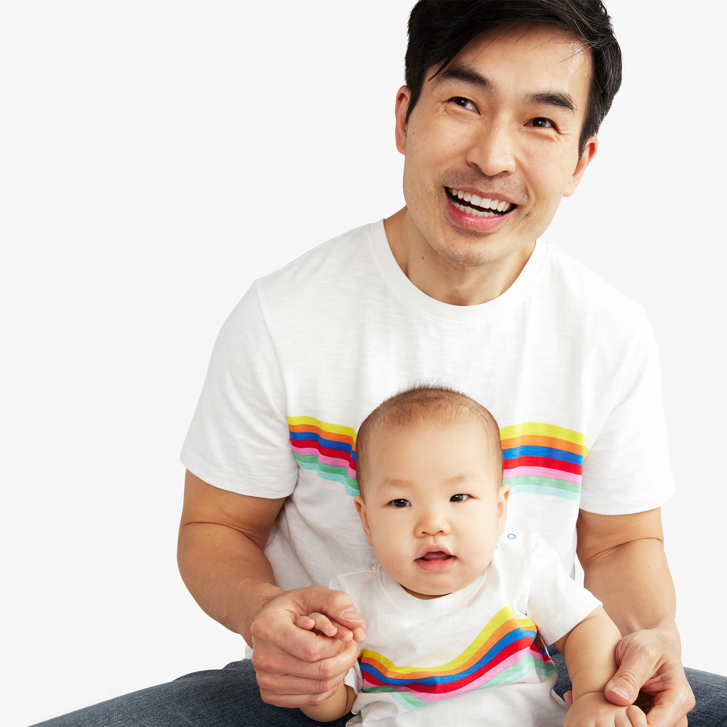 Adult rainbow banner wave tee (unisex fit)
