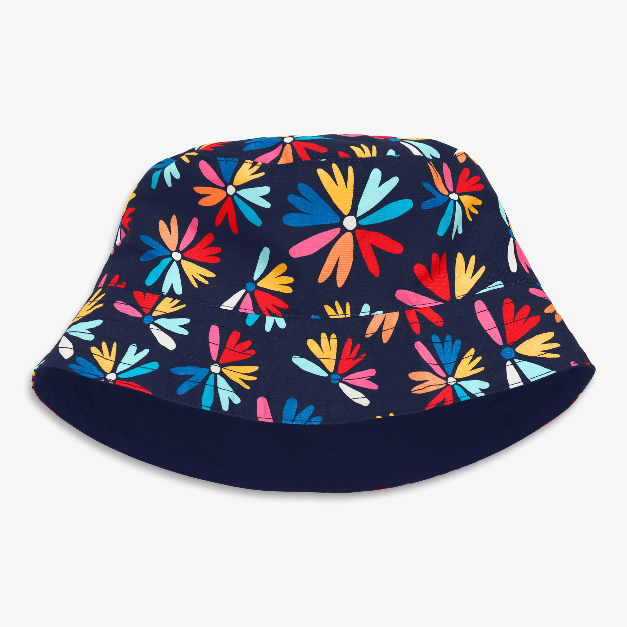 Kids sun hat in bright blooms