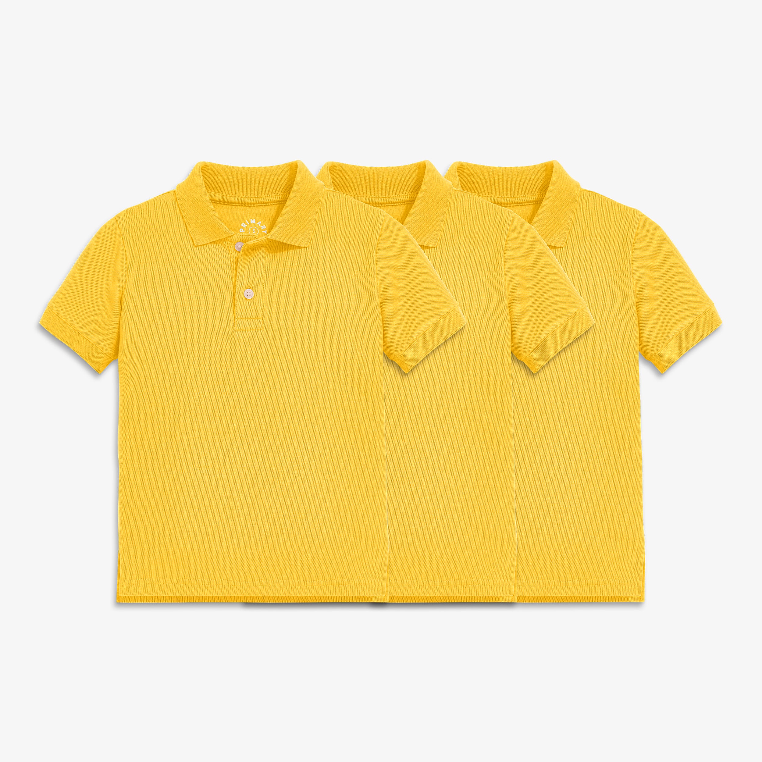 Kids short sleeve pique polo 3-pack seasonal