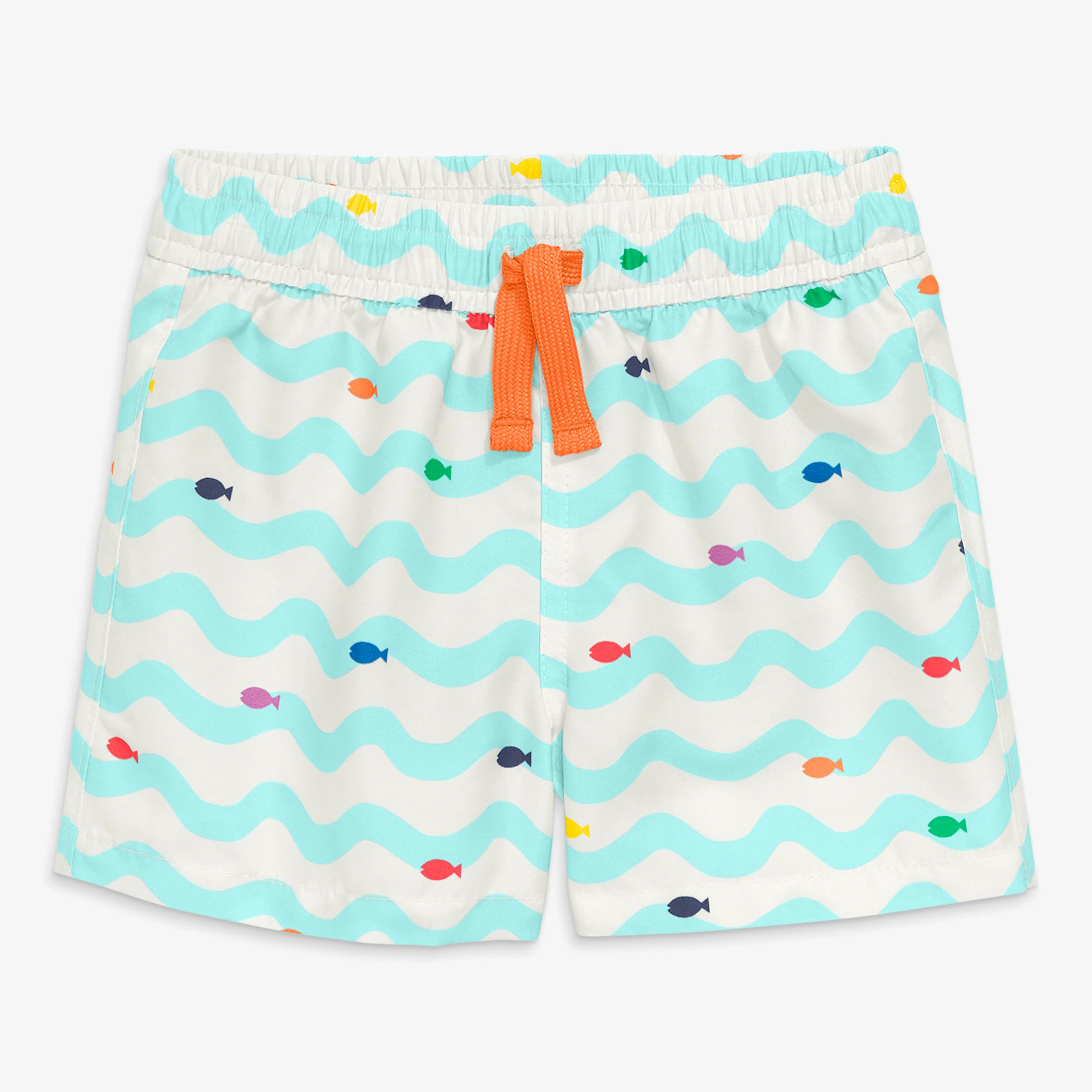 Baby swim trunk in rainbow fish