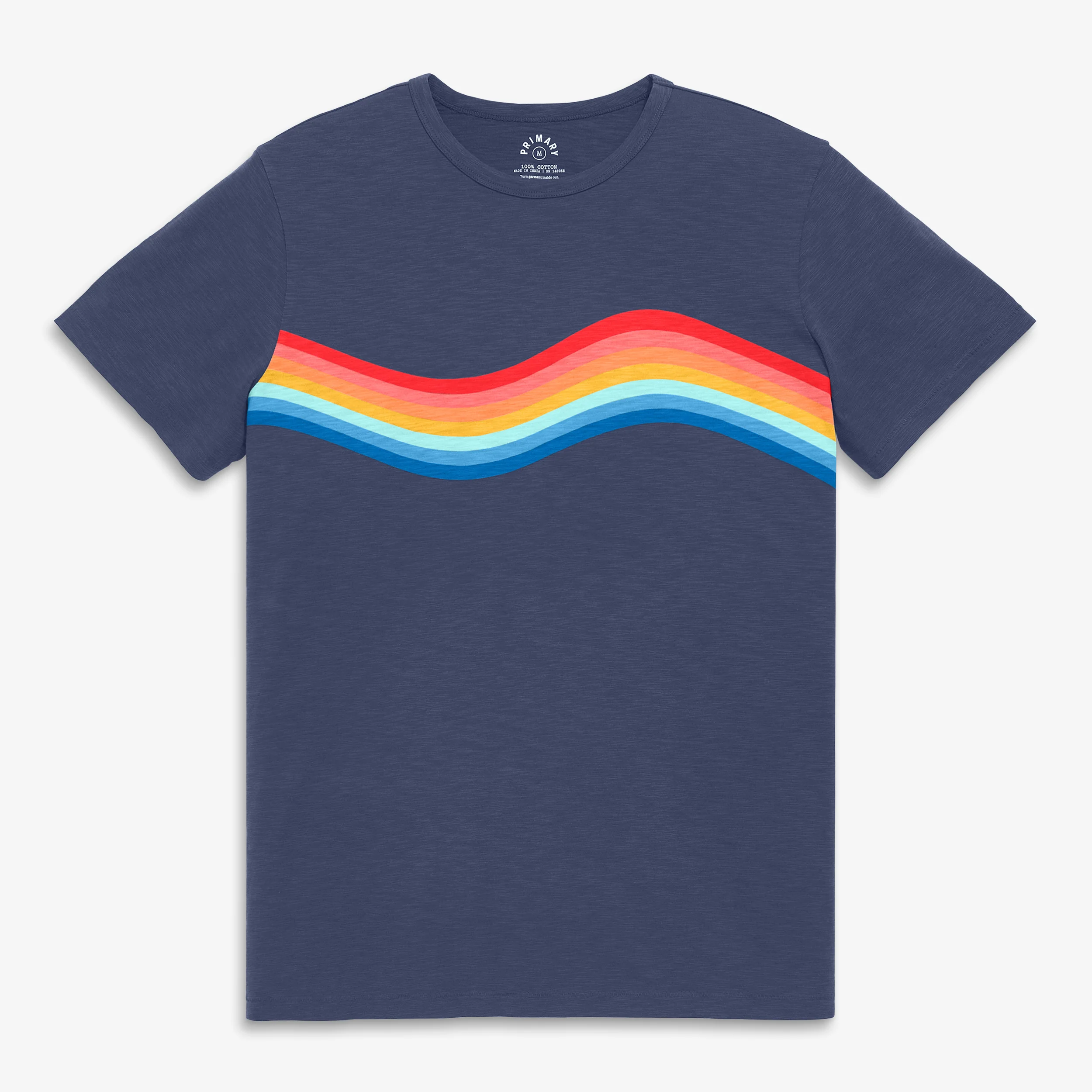 Adult rainbow banner wave tee (unisex fit)