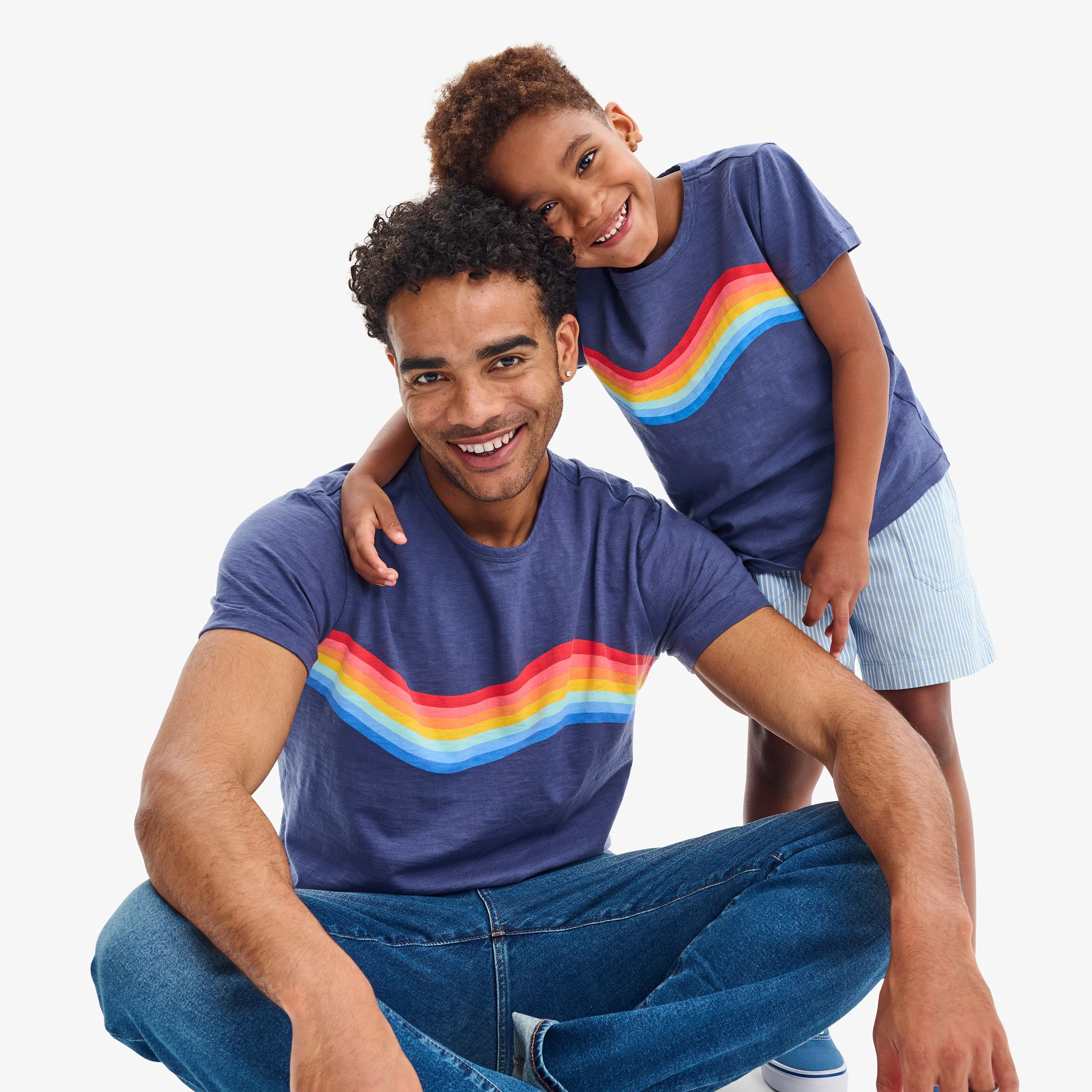 Adult rainbow banner wave tee (unisex fit)