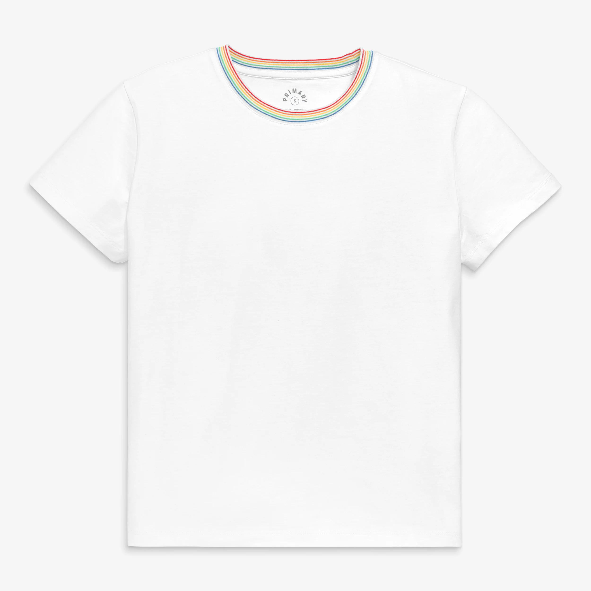 Adult easy rainbow ringer tee (women’s fit)