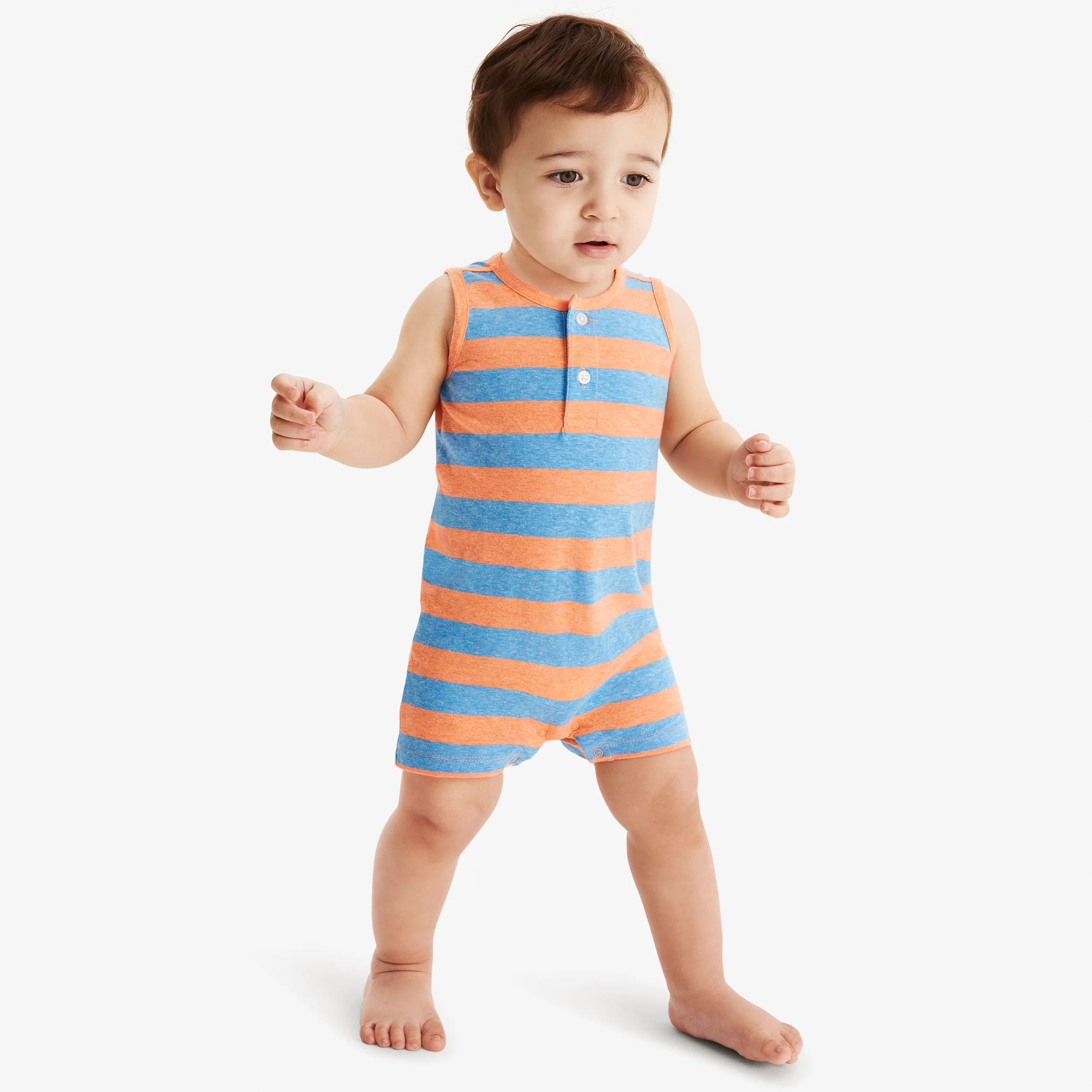 Baby heathered henley shortie in stripe 1 20161-baby-heathered-henley-shortie-in-stripe-1.webp
