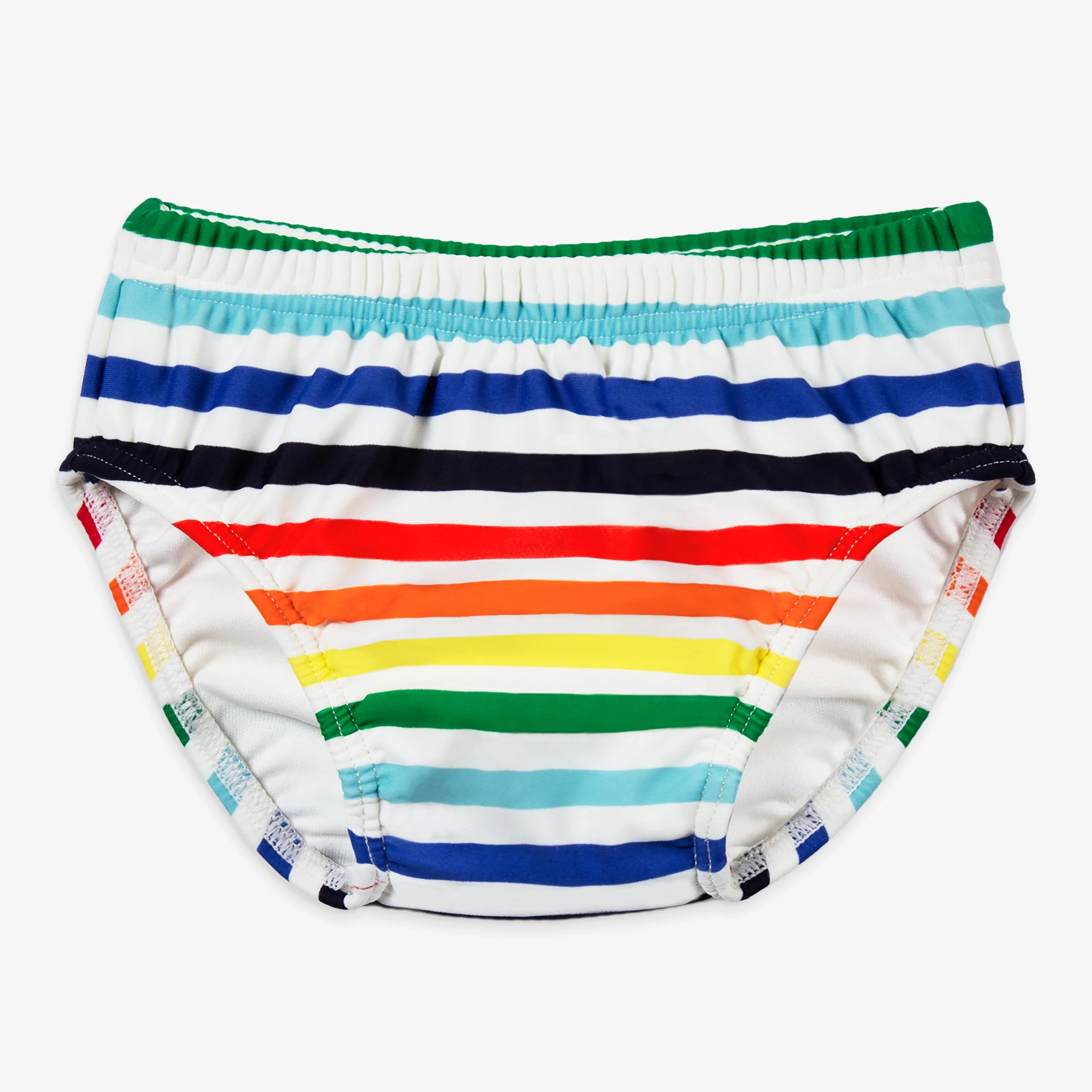 Swim diaper in rainbow stripe