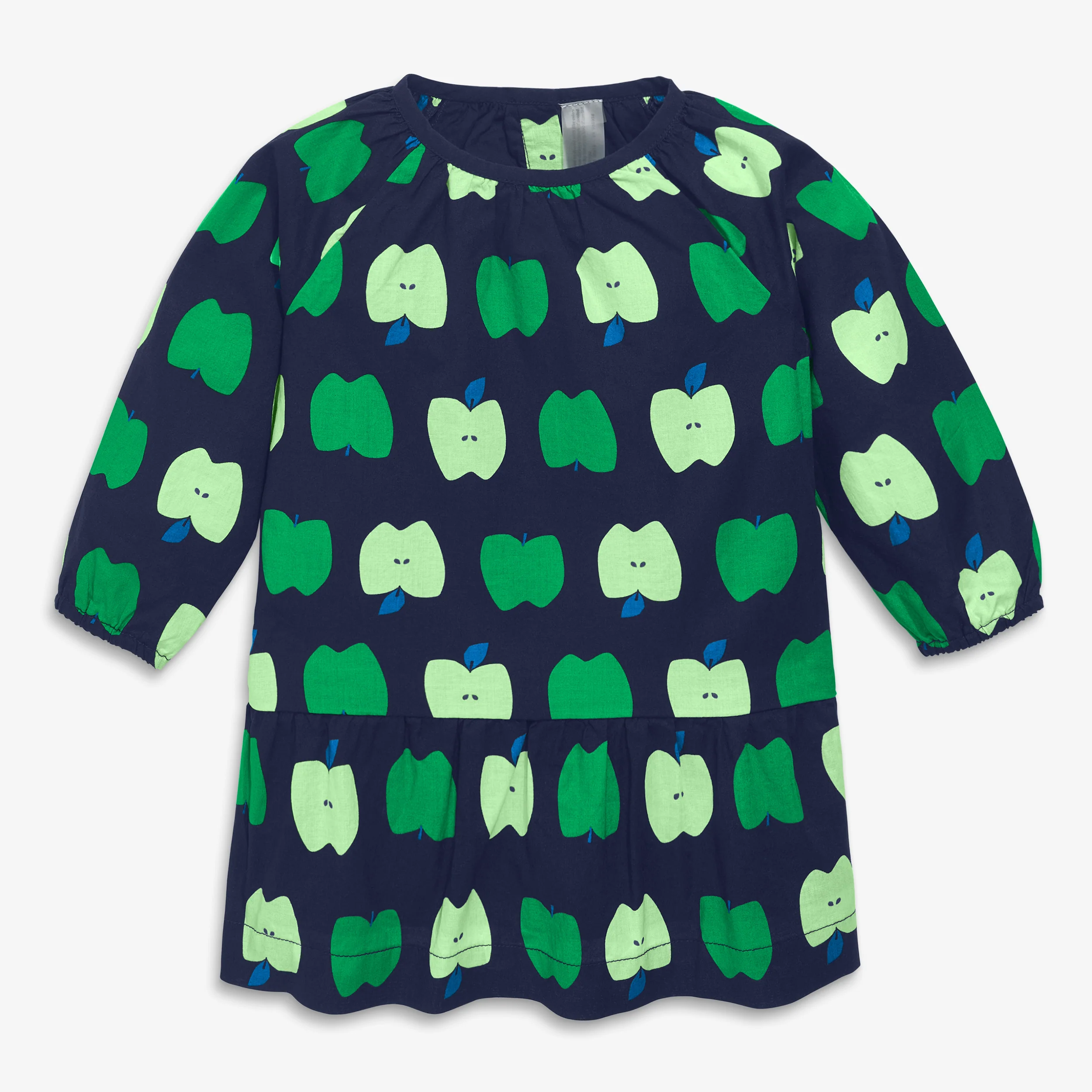 Baby popover dress in apple orchard