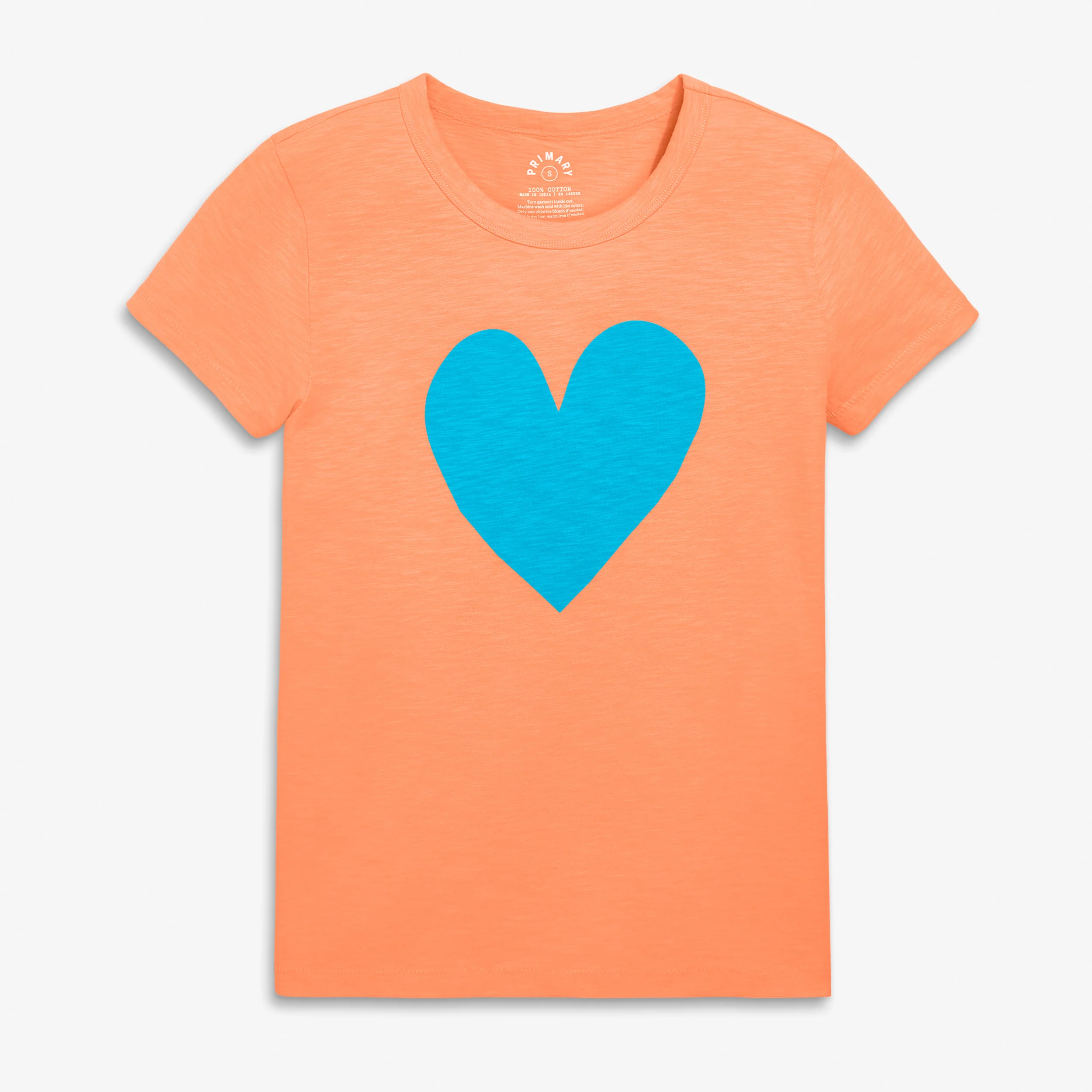 Adult classic slub crewneck heart tee (women’s fit)