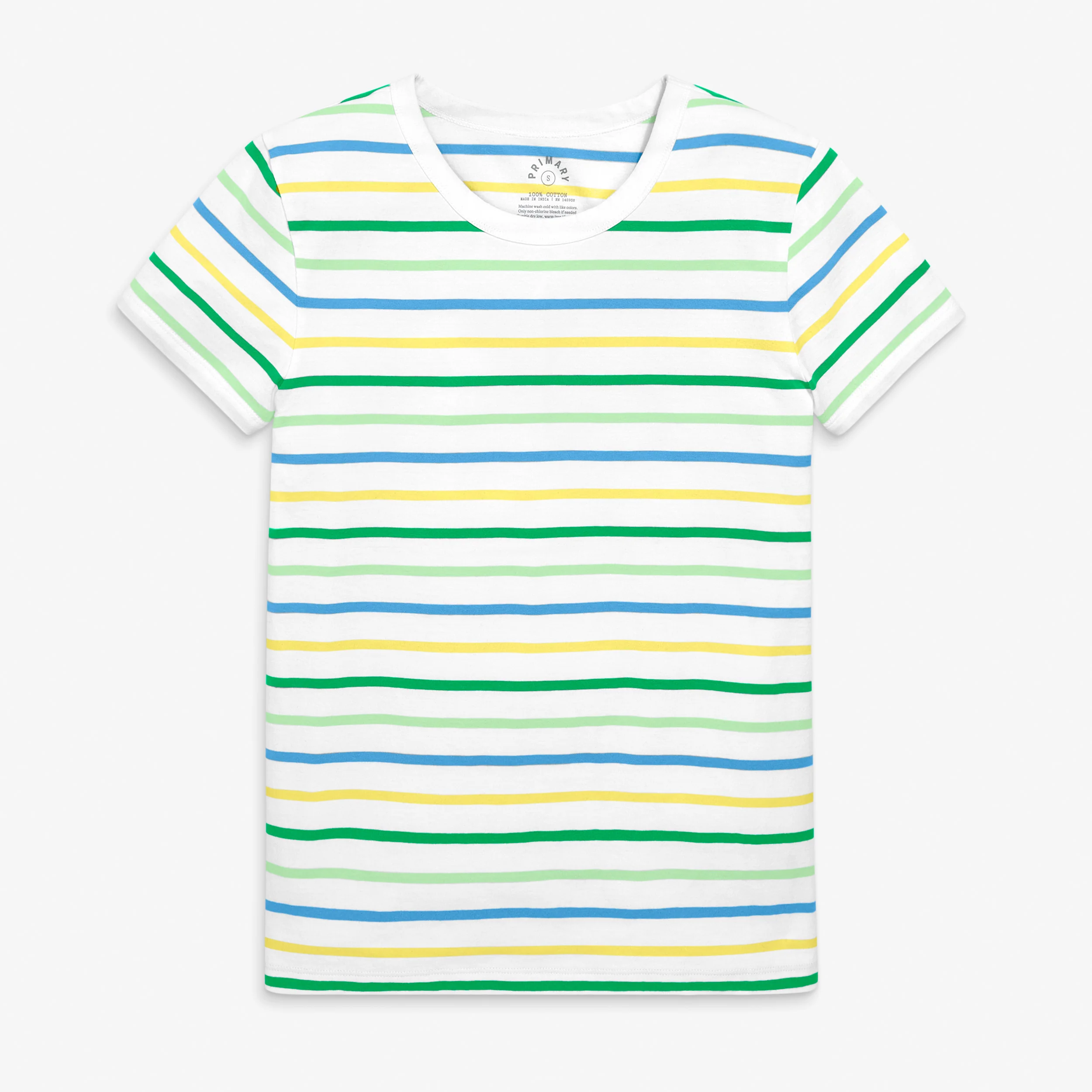 Adult classic crewneck multi-stripe tee (women’s fit)