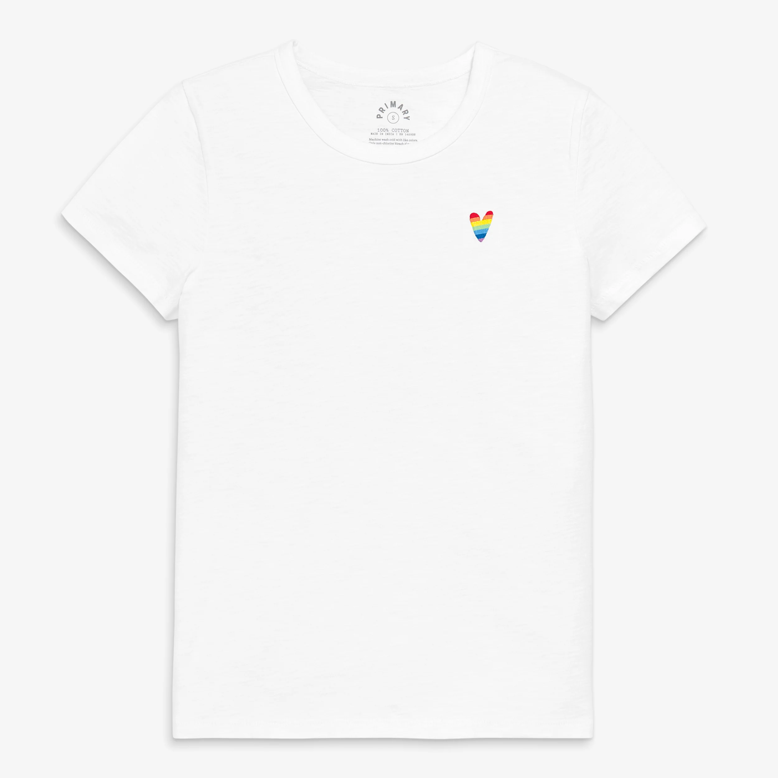Adult embroidered classic slub crewneck tee (womenâs fit)