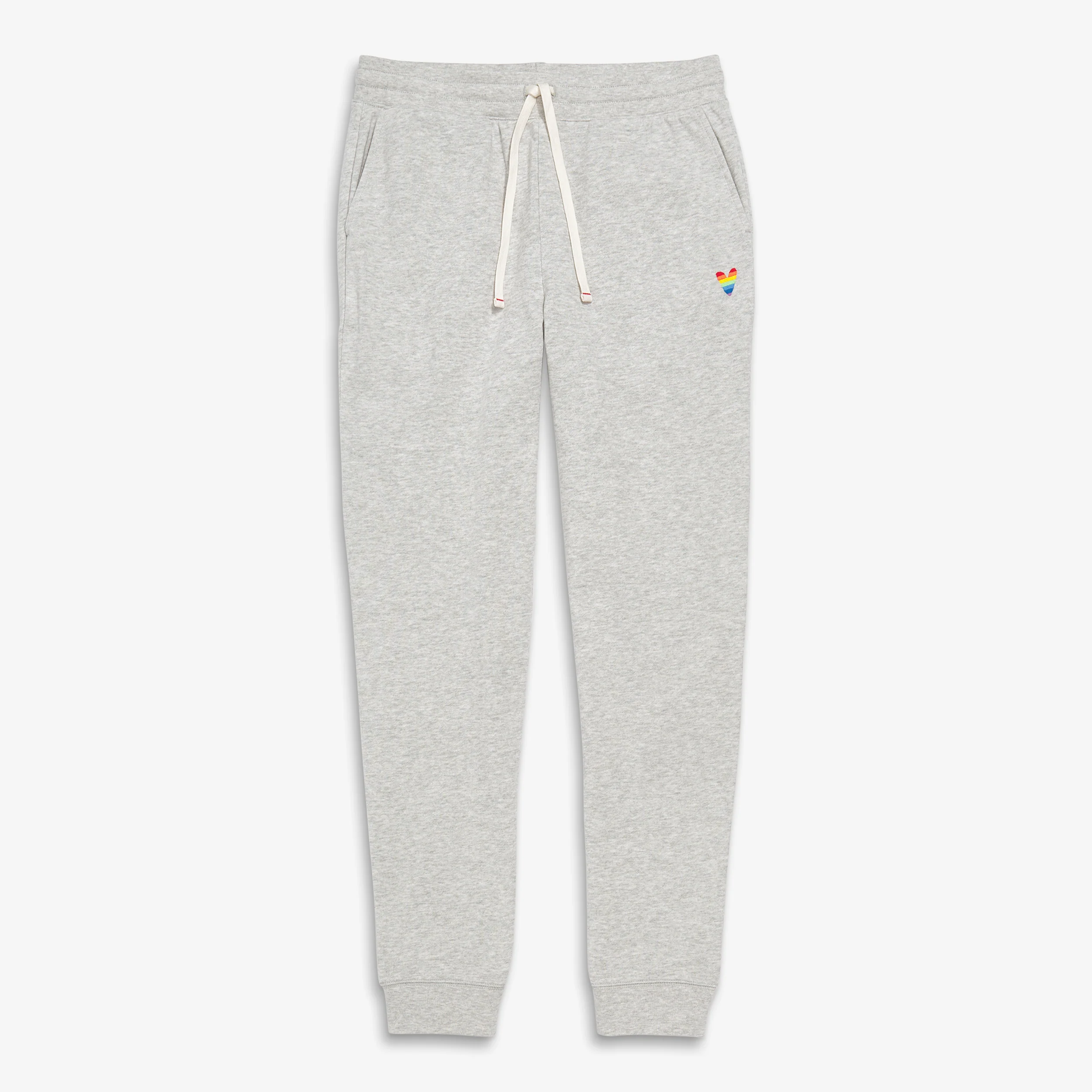 Adult 24/7 embroidered rainbow heart jogger (womenâs fit)