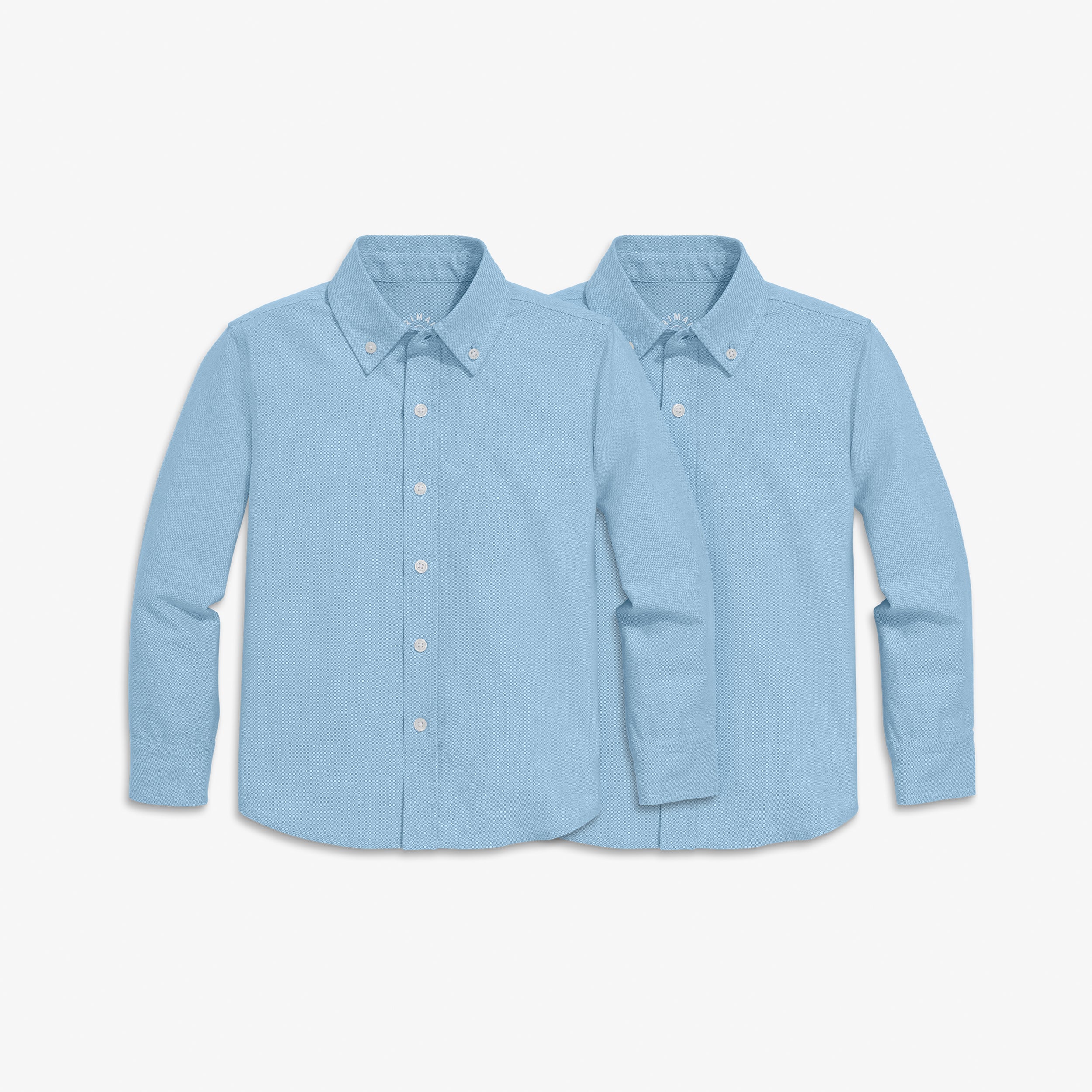 Kids long sleeve oxford shirt 2-pack