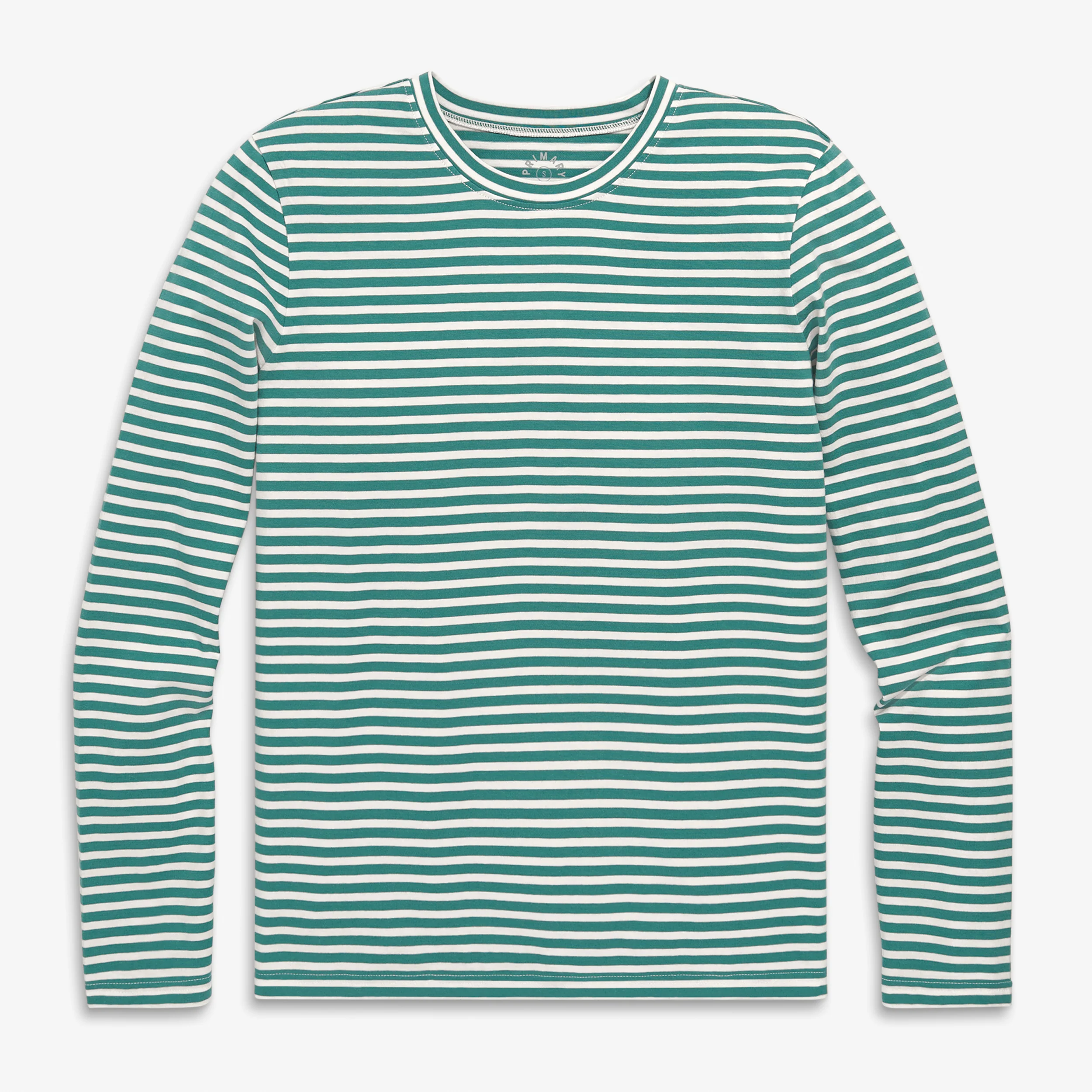 Adult long sleeve everyday stripe tee (women's fit)