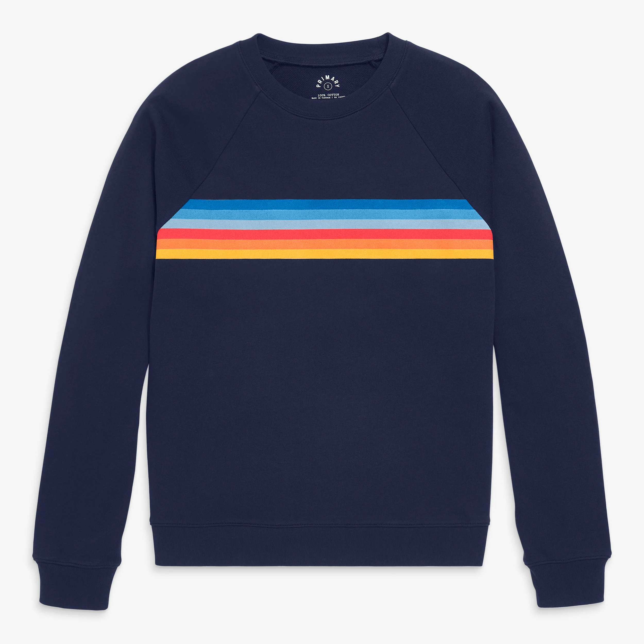 Adult 24/7 banner stripe sweatshirt (unisex fit)