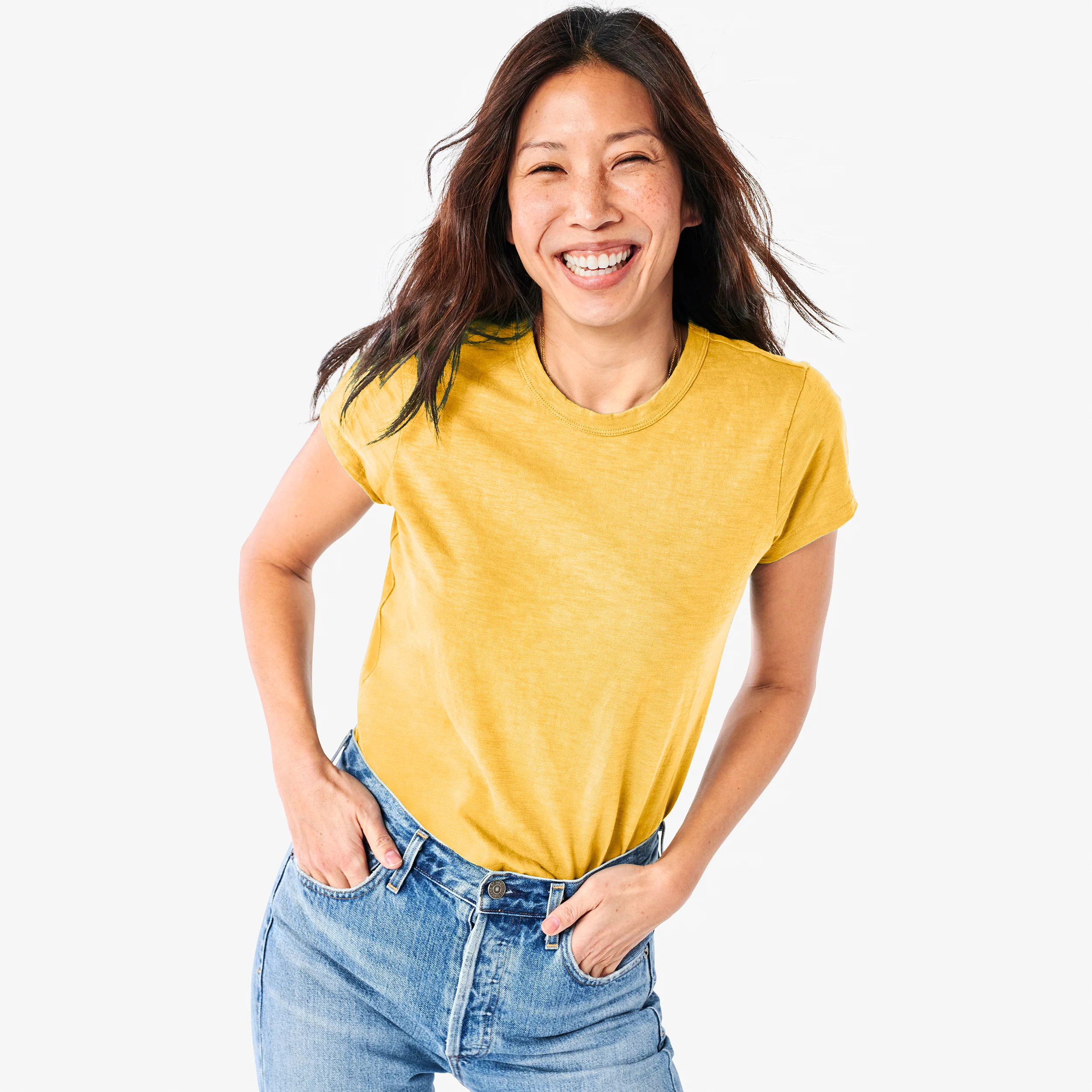 Adult classic slub crewneck tee (women's fit)