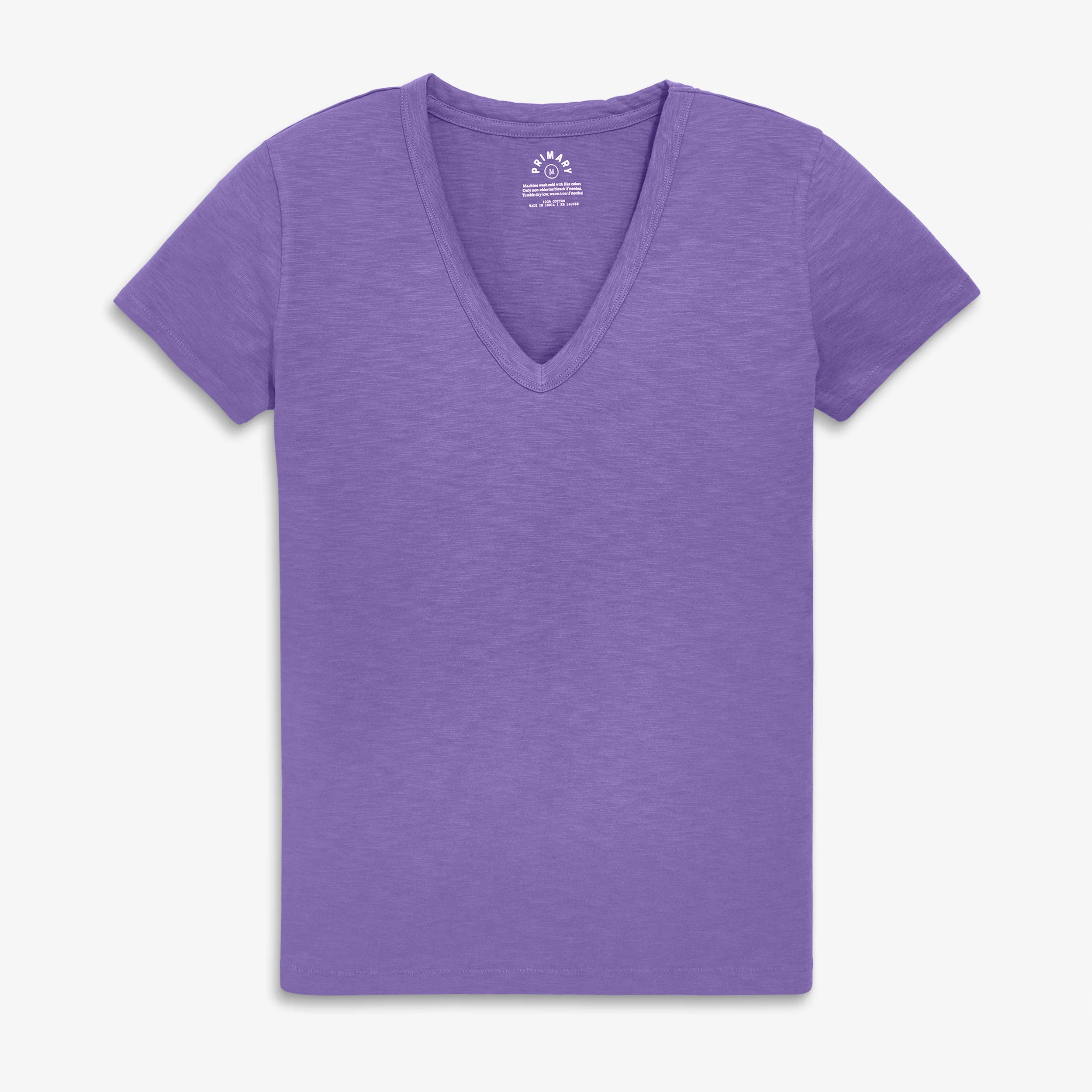 Adult classic slub v-neck tee (women's fit)