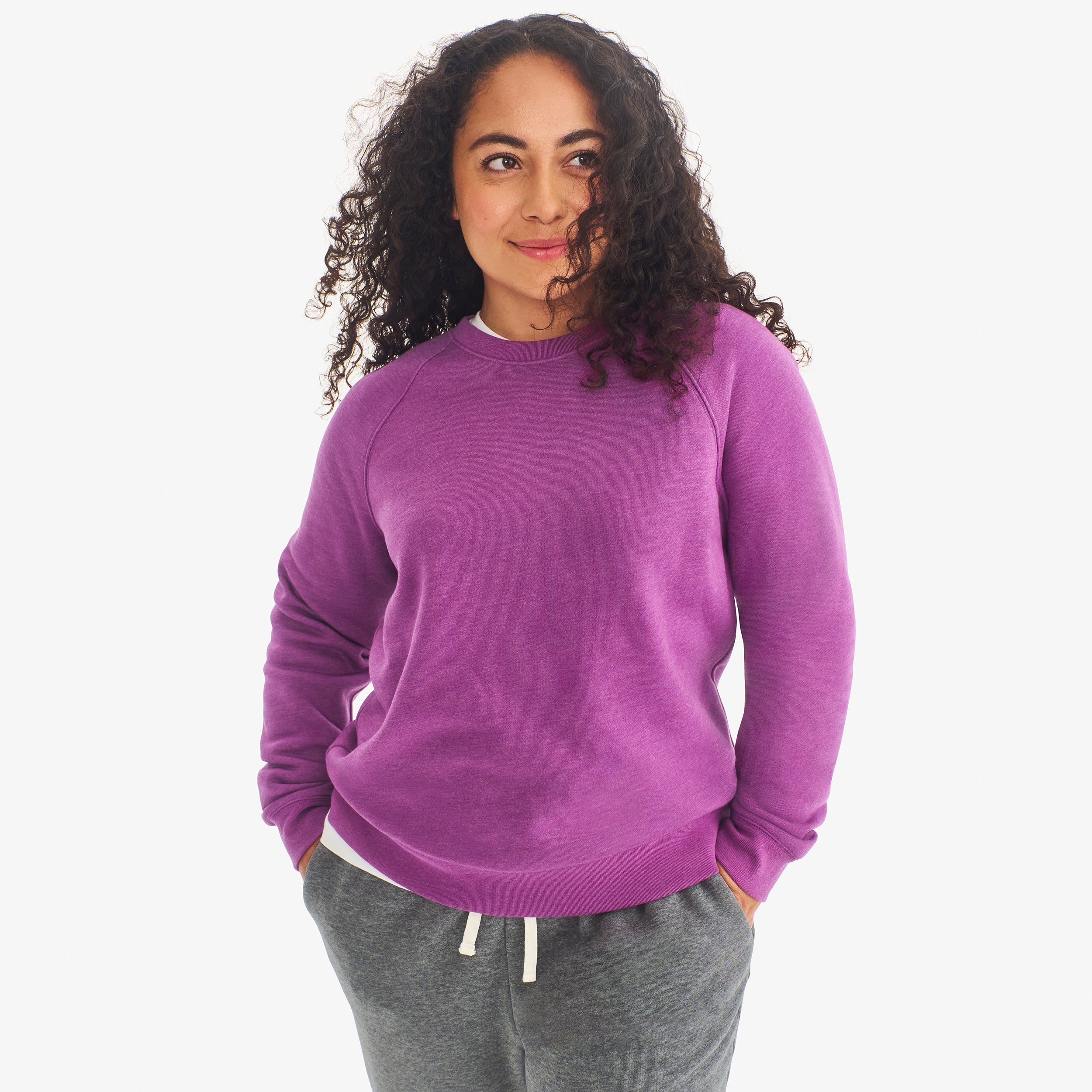 Adult cozy fleece sweatshirt (women's fit)