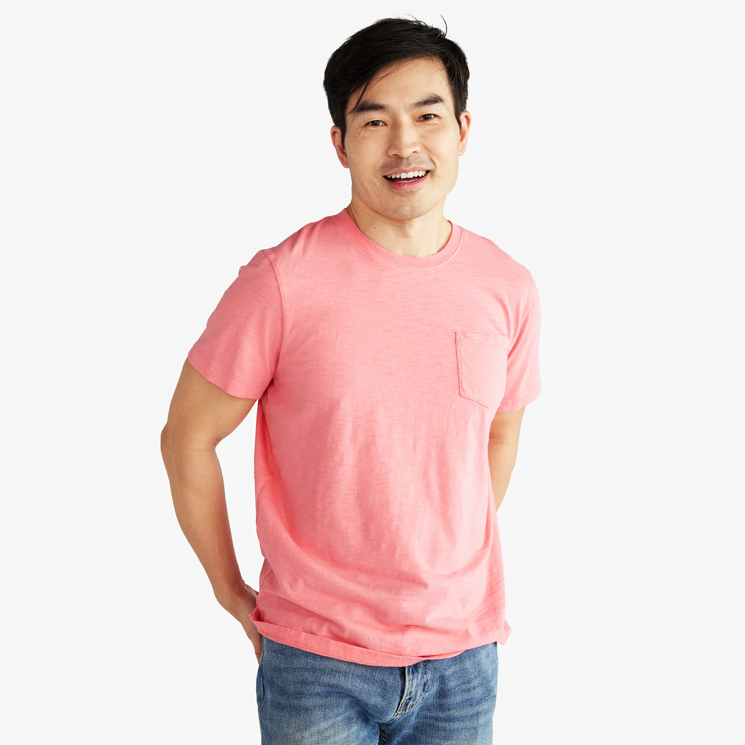 Adult slub pocket tee (unisex fit)