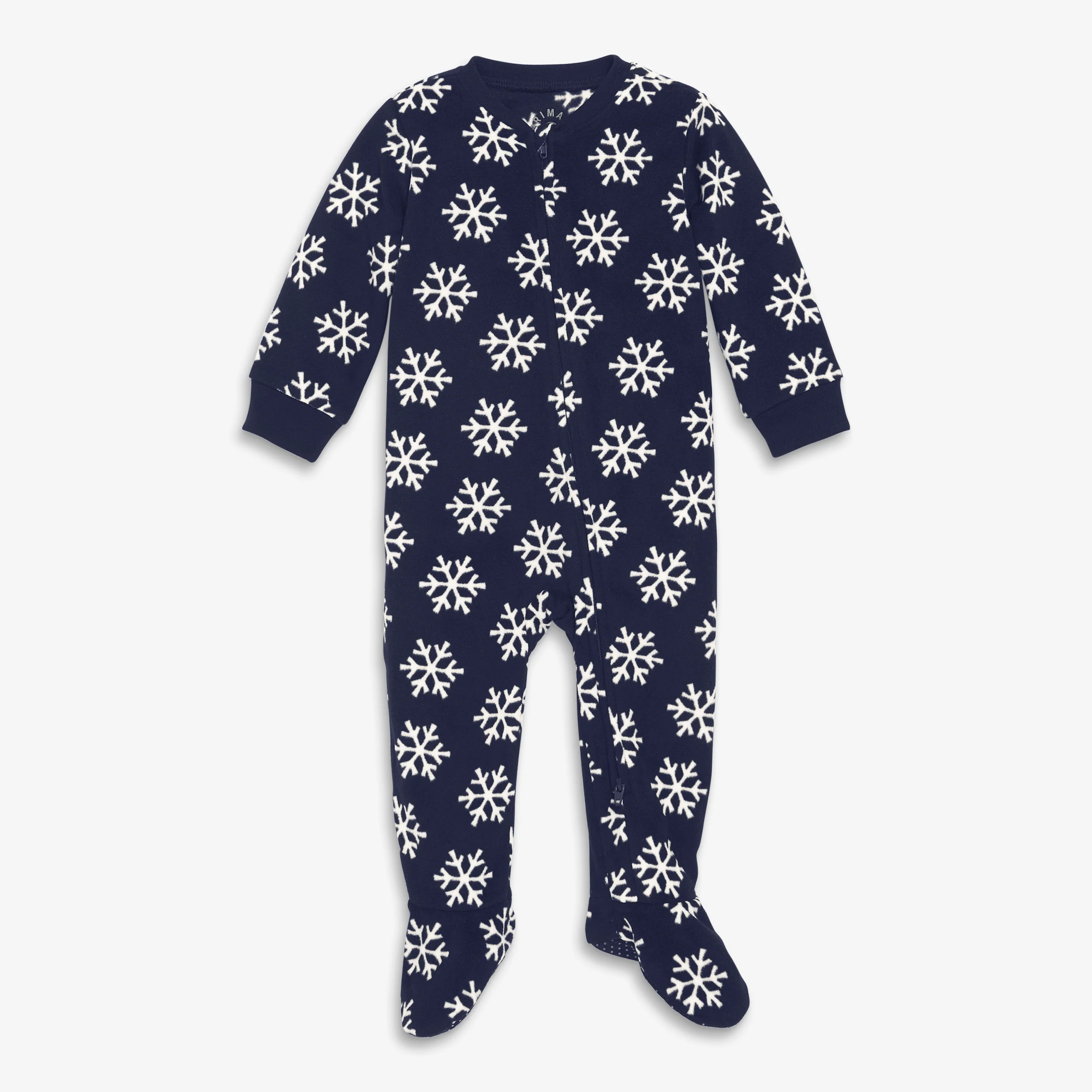 Baby fleece zip footie