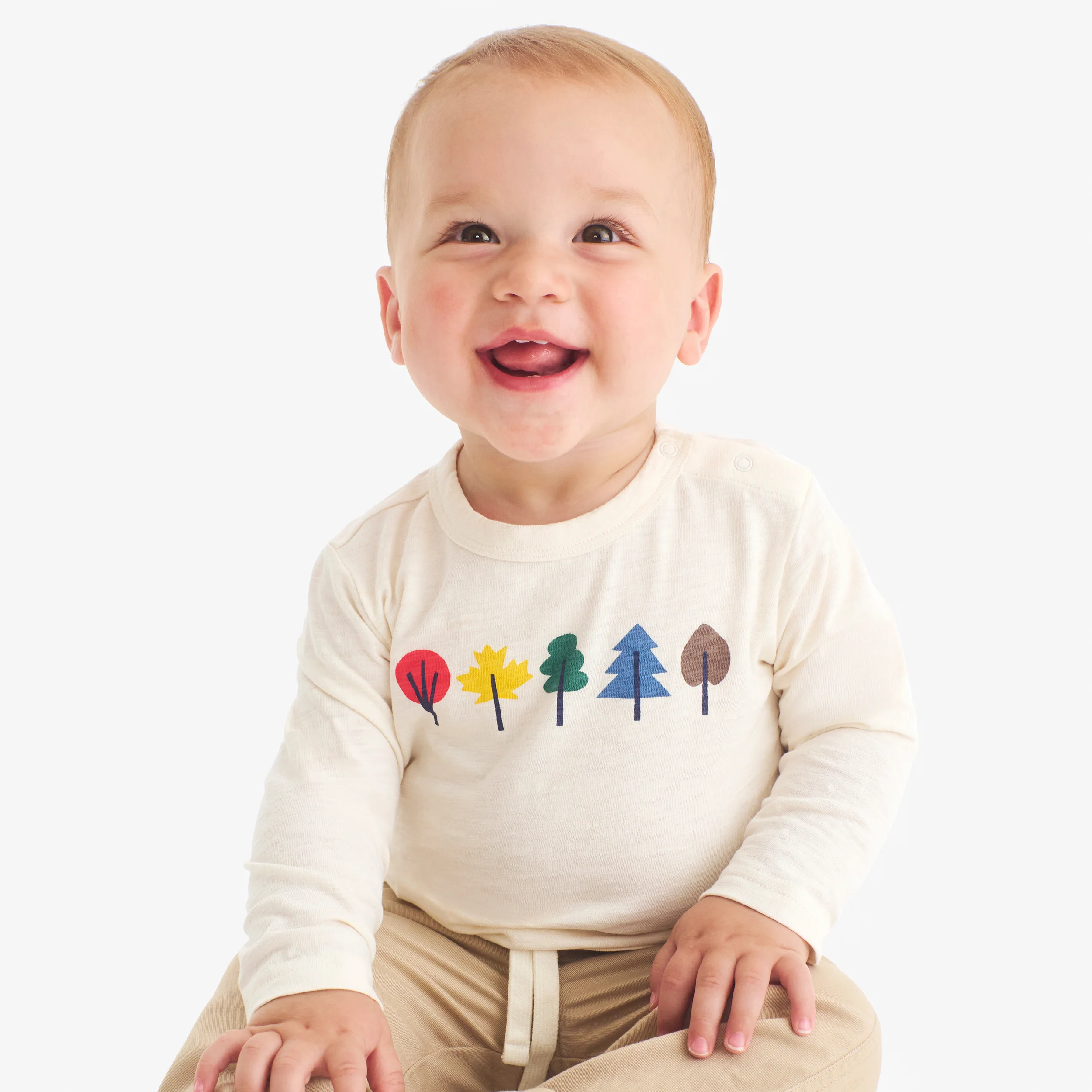 Baby long sleeve foliage tee