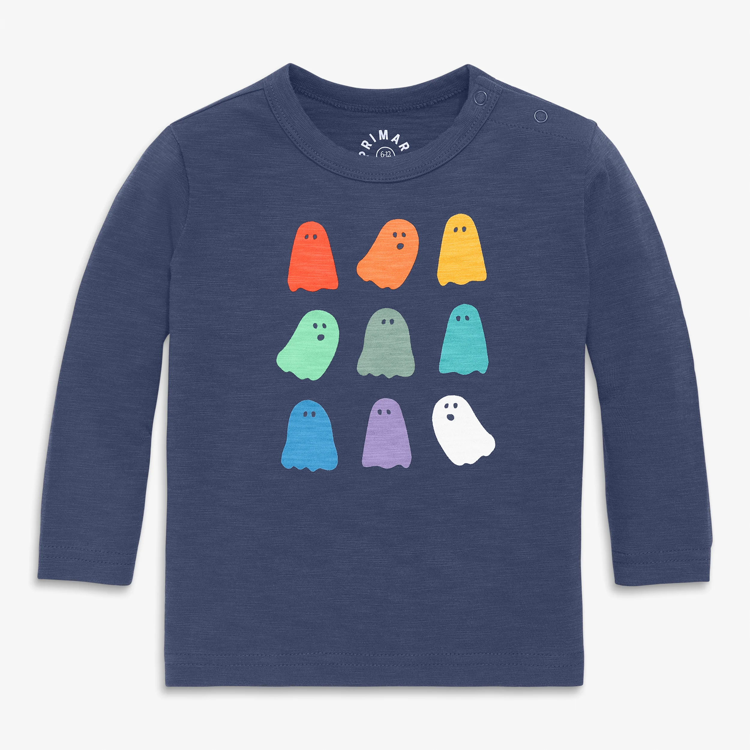 Baby long sleeve rainbow ghost tee