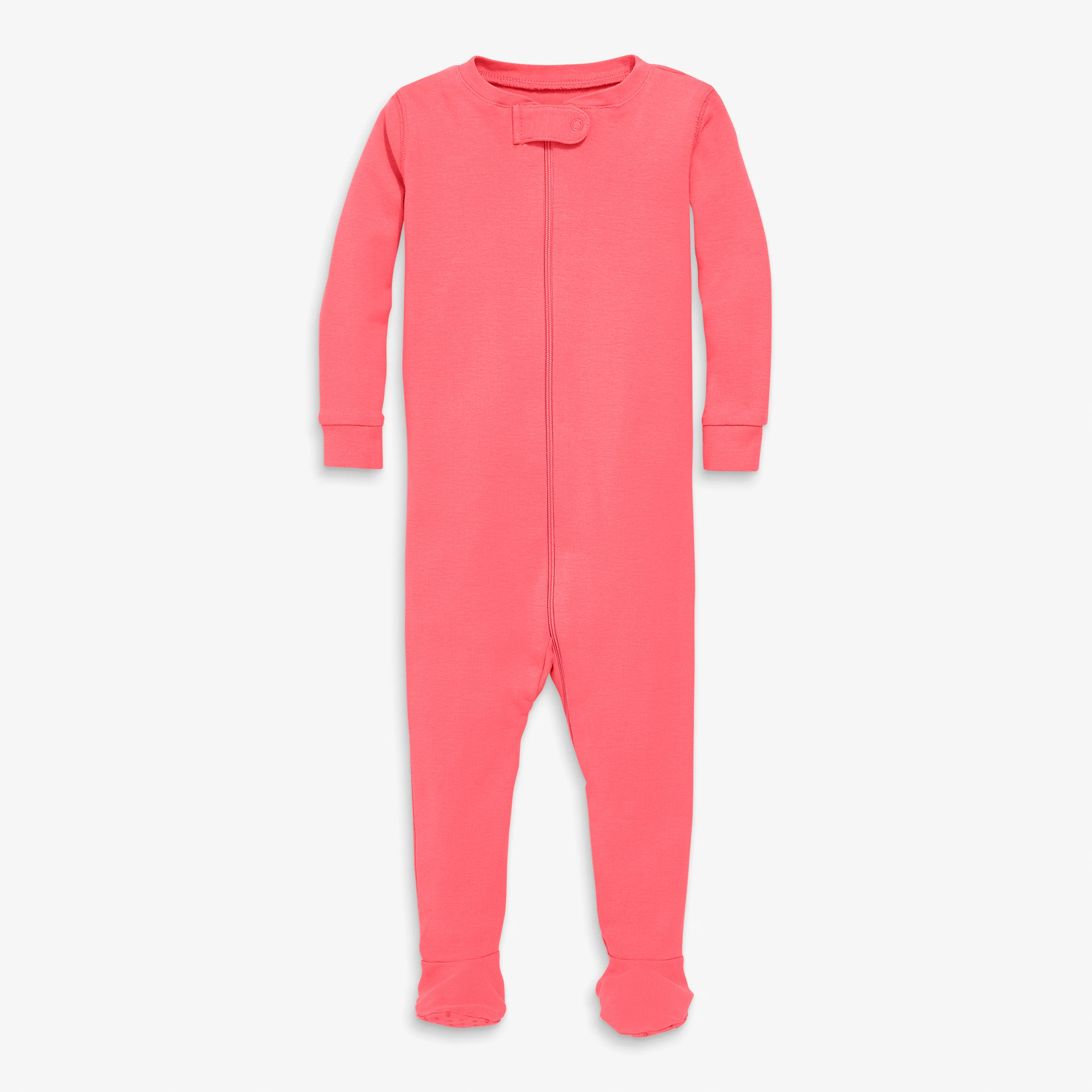 Baby organic zip footie in seasonal colors