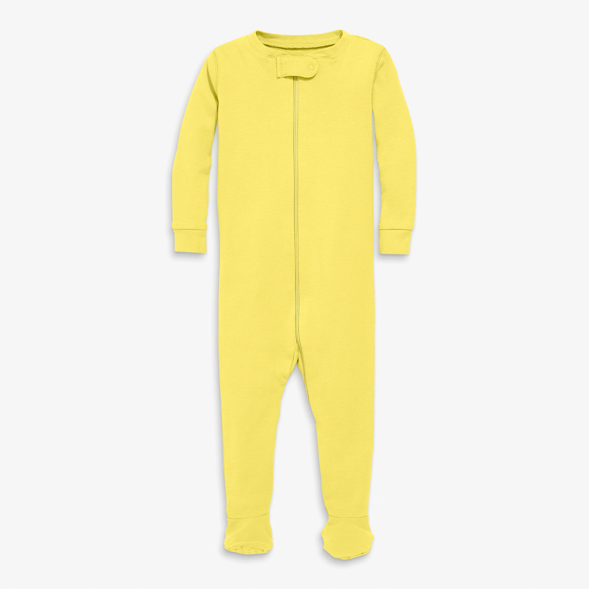 Baby organic zip footie in seasonal colors