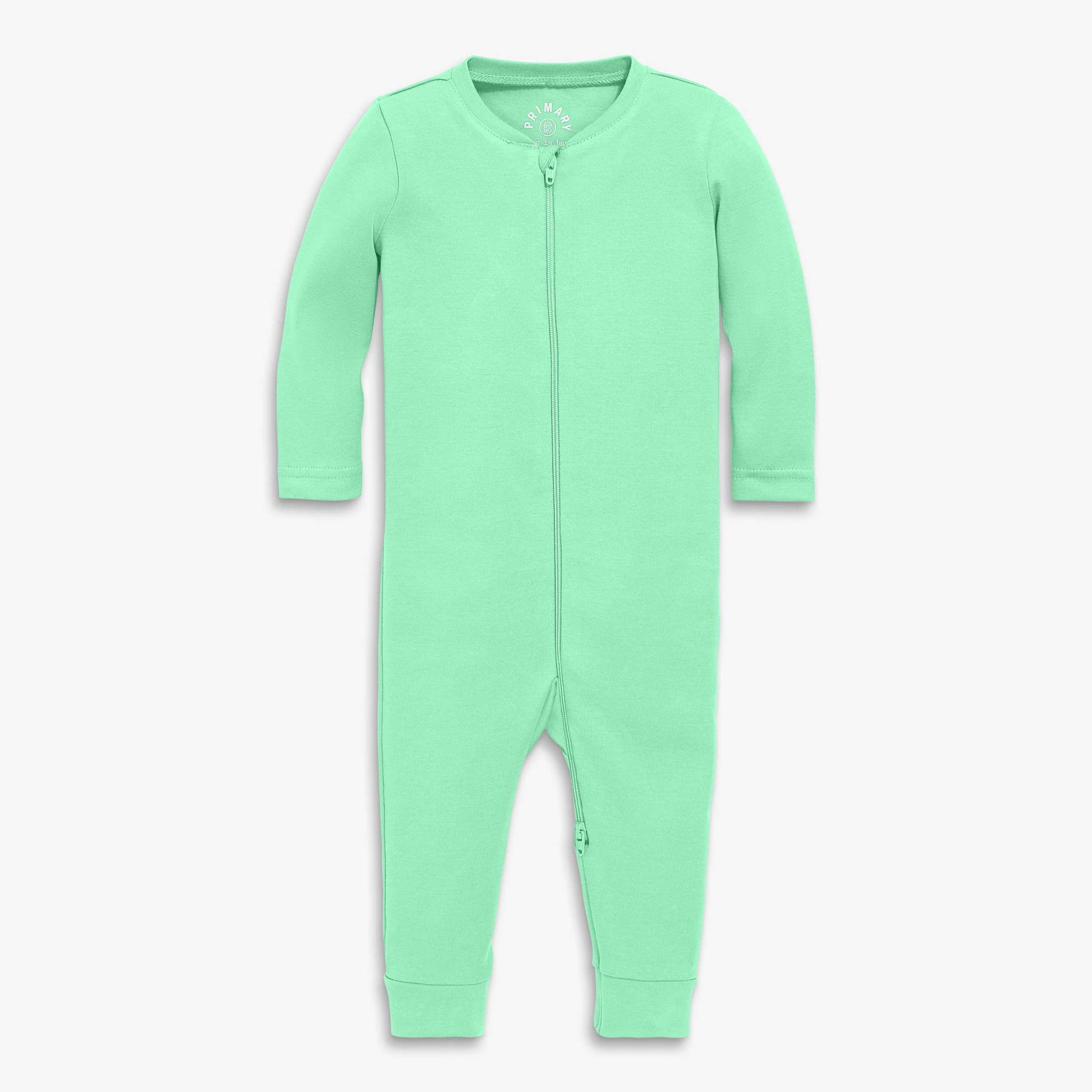 Baby organic zip romper